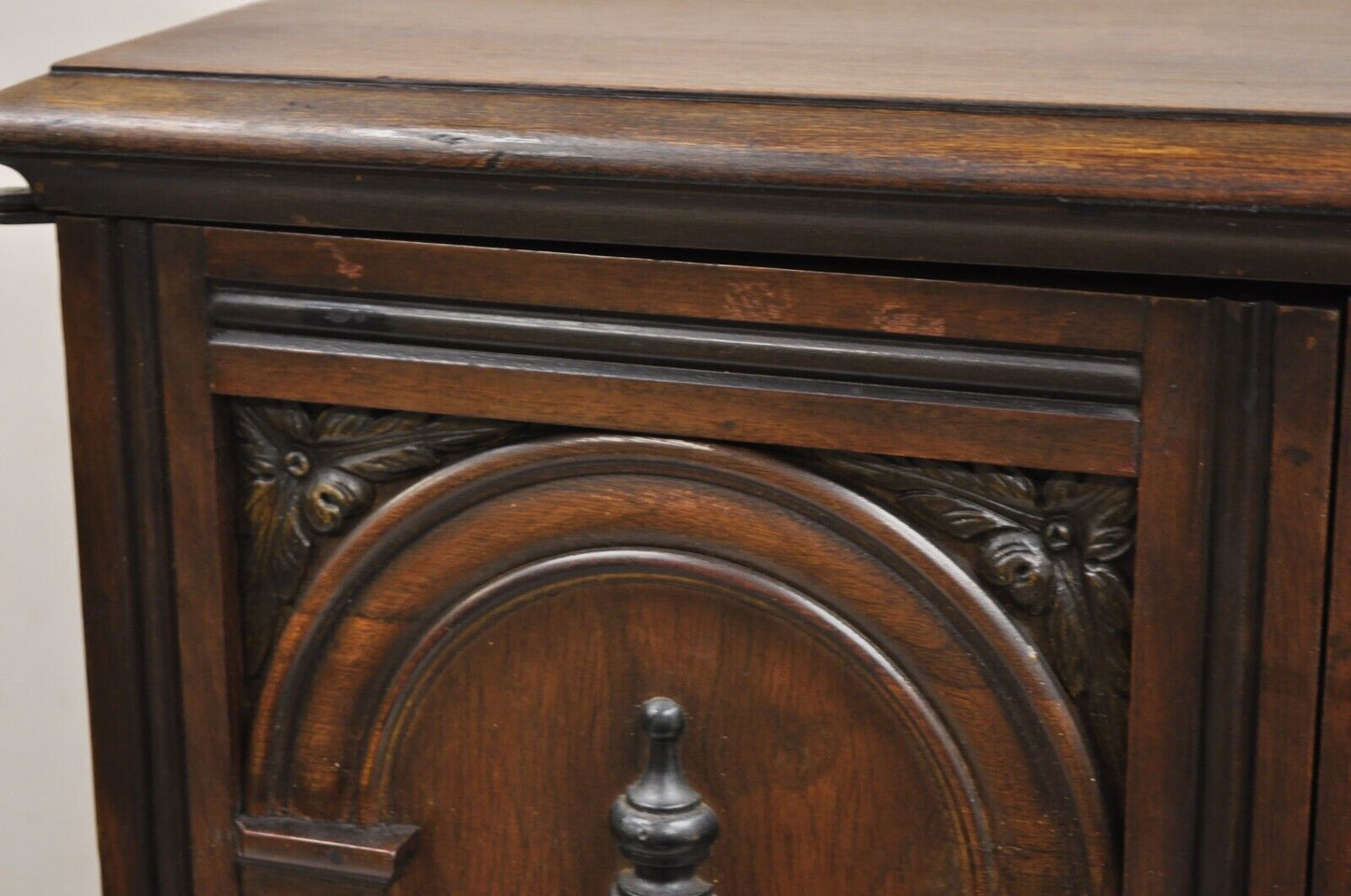 Antique William and Mary Style Walnut Small Radio Cabinet by Radio Art Cabinets