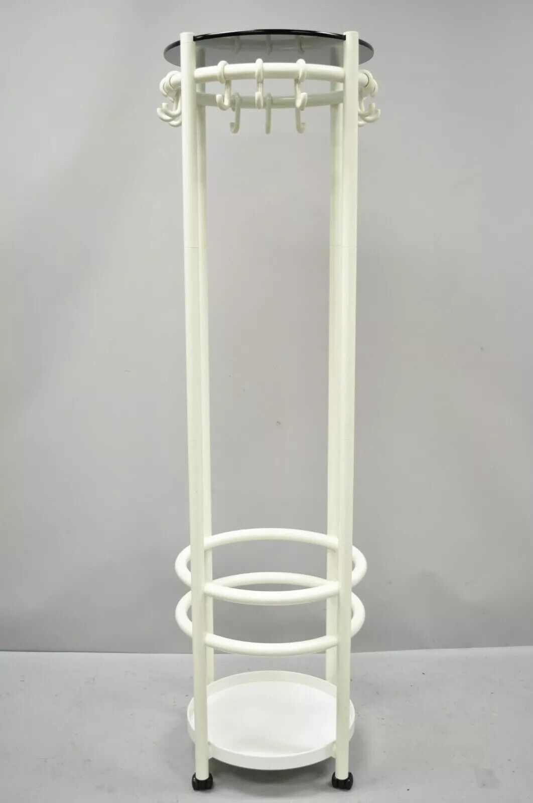 Vintage Mid Century Modern Joe Colombo Style Coat Tree Hook Rack Umbrella Stand