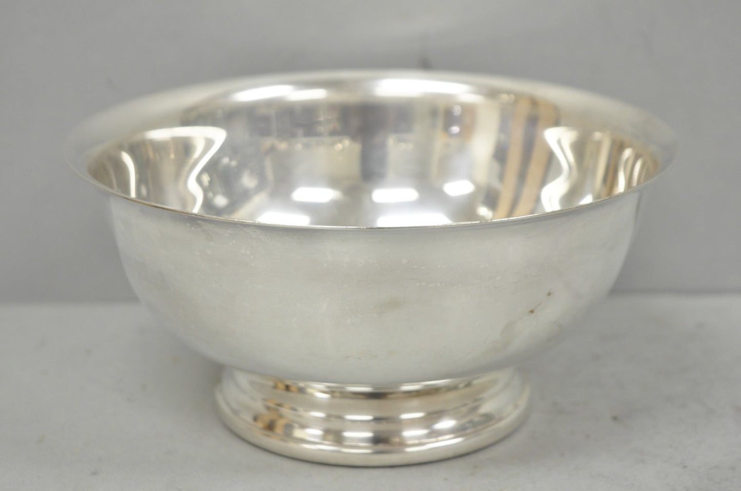 Vintage Mid Century Modern Gorham YC780 8" Silver Plated Serving Bowl (B)