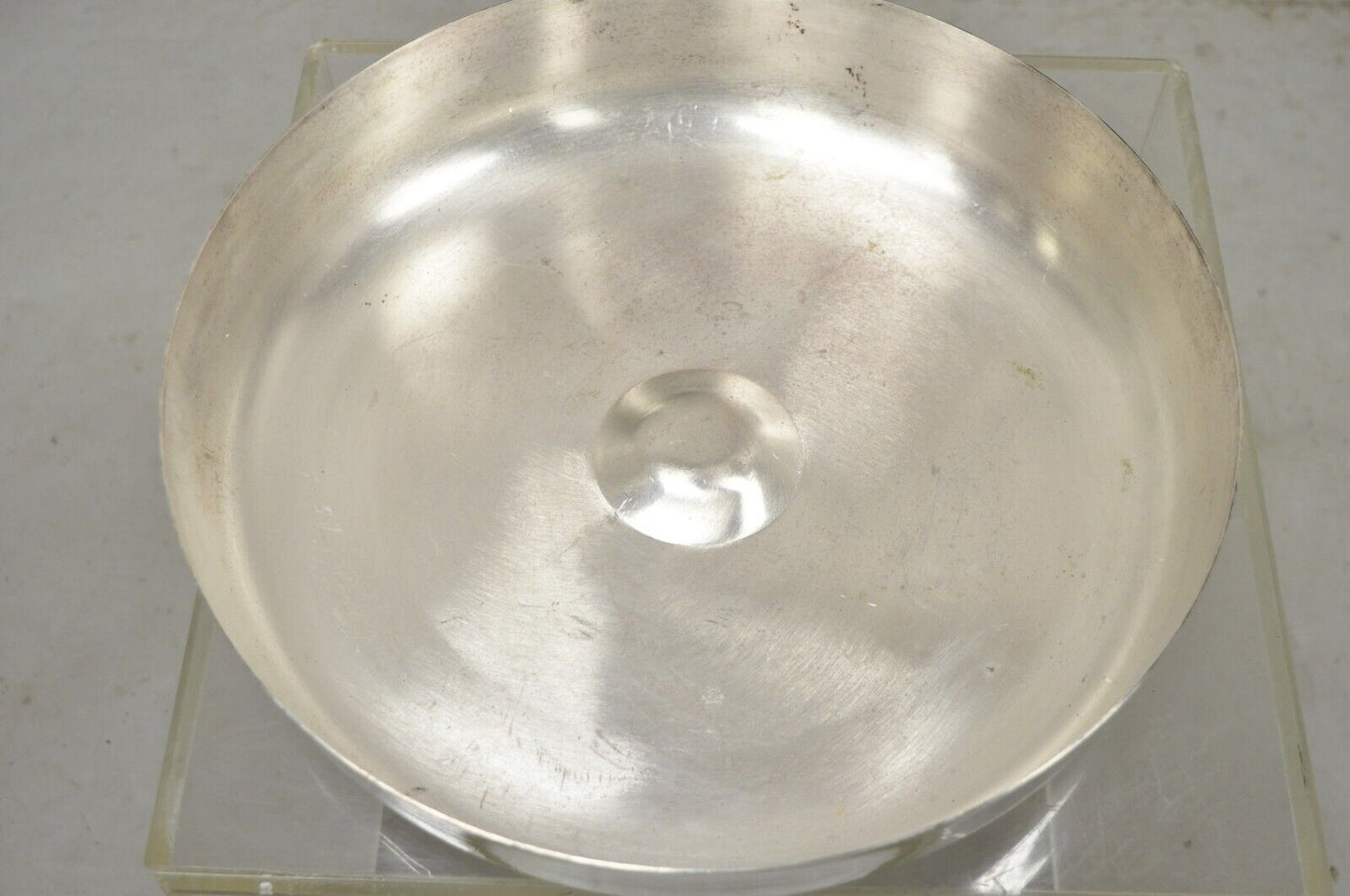 Large Vintage 15" Round Modern Stainless Steel Food Dish Serving Dome Cover