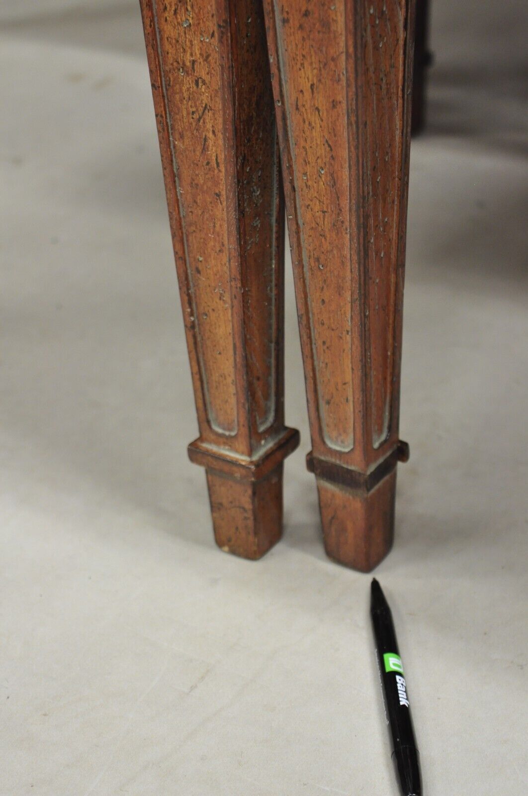 Vintage Italian Hollywood Regency Pretzel Back Walnut Dining Chairs - Set of 6