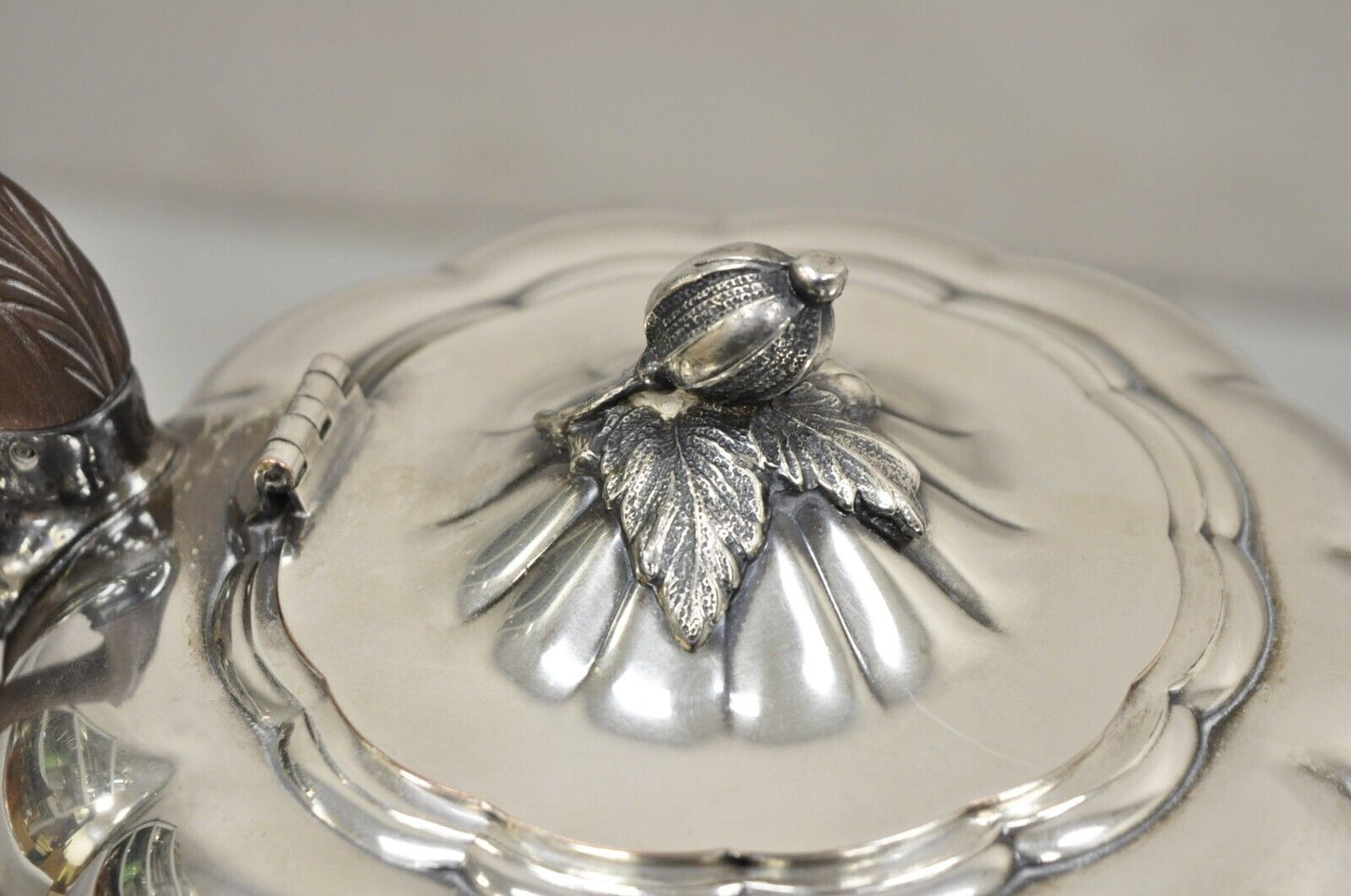 Old English Melon Community Plate Silver Plated Coffee Tea Set - 2 Pc Set
