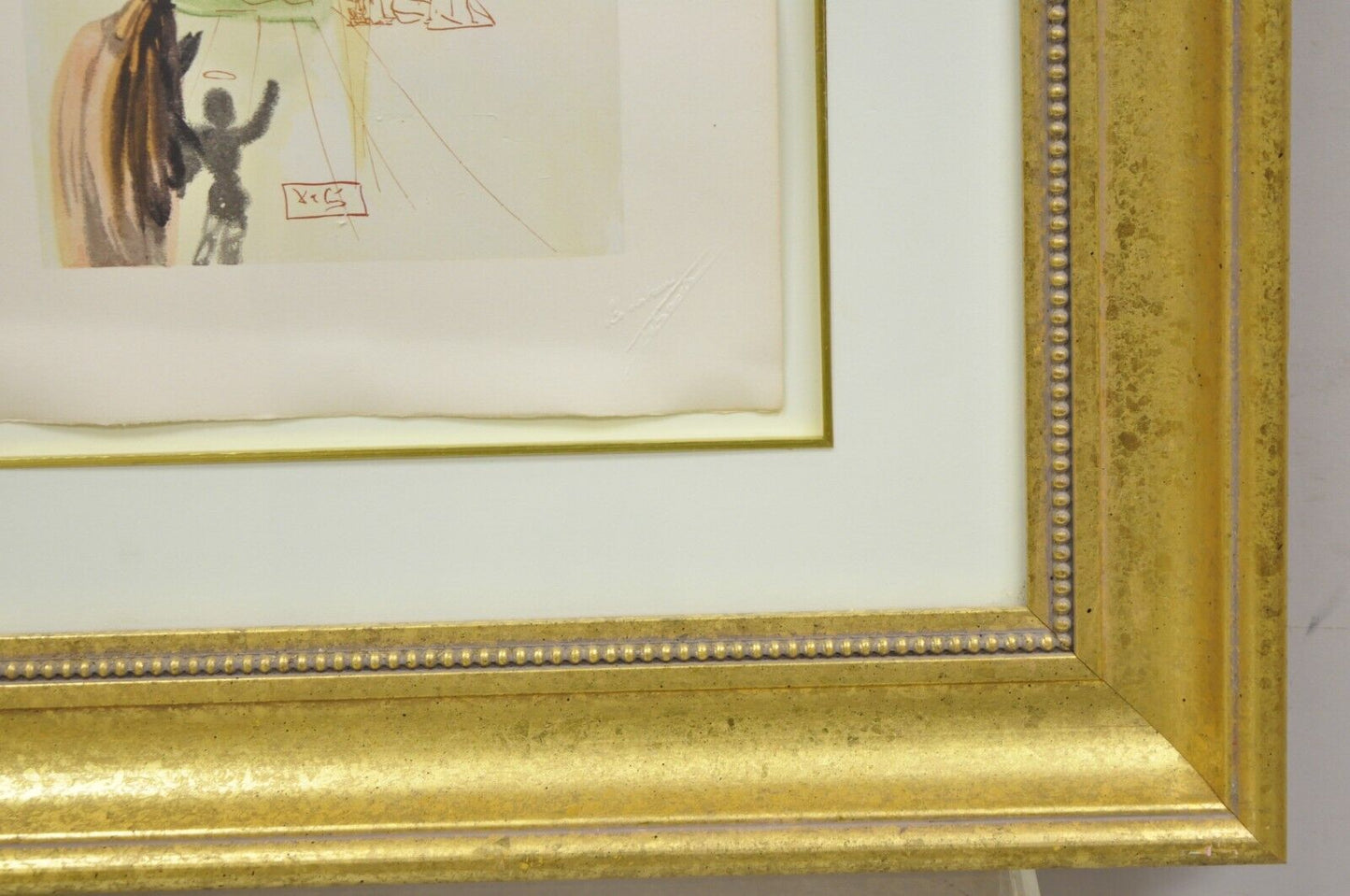 Vintage Salvador Dali Divine Comedy The Triumph of Christ and the Virgin Framed
