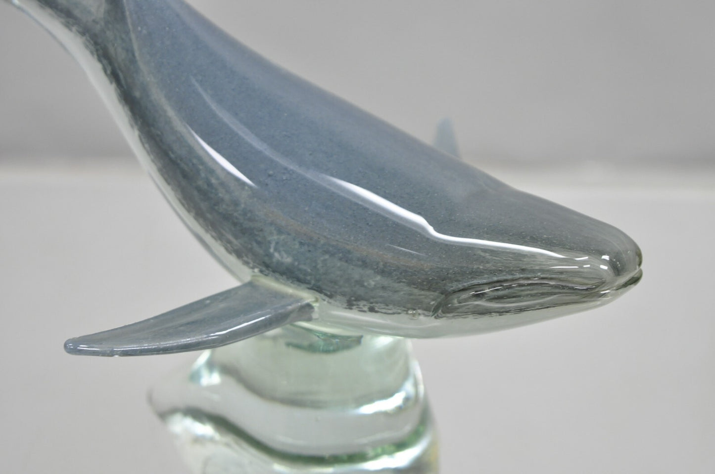 Vinci by Dynasty Glass 12" Modern Humpback Whale Sculpture