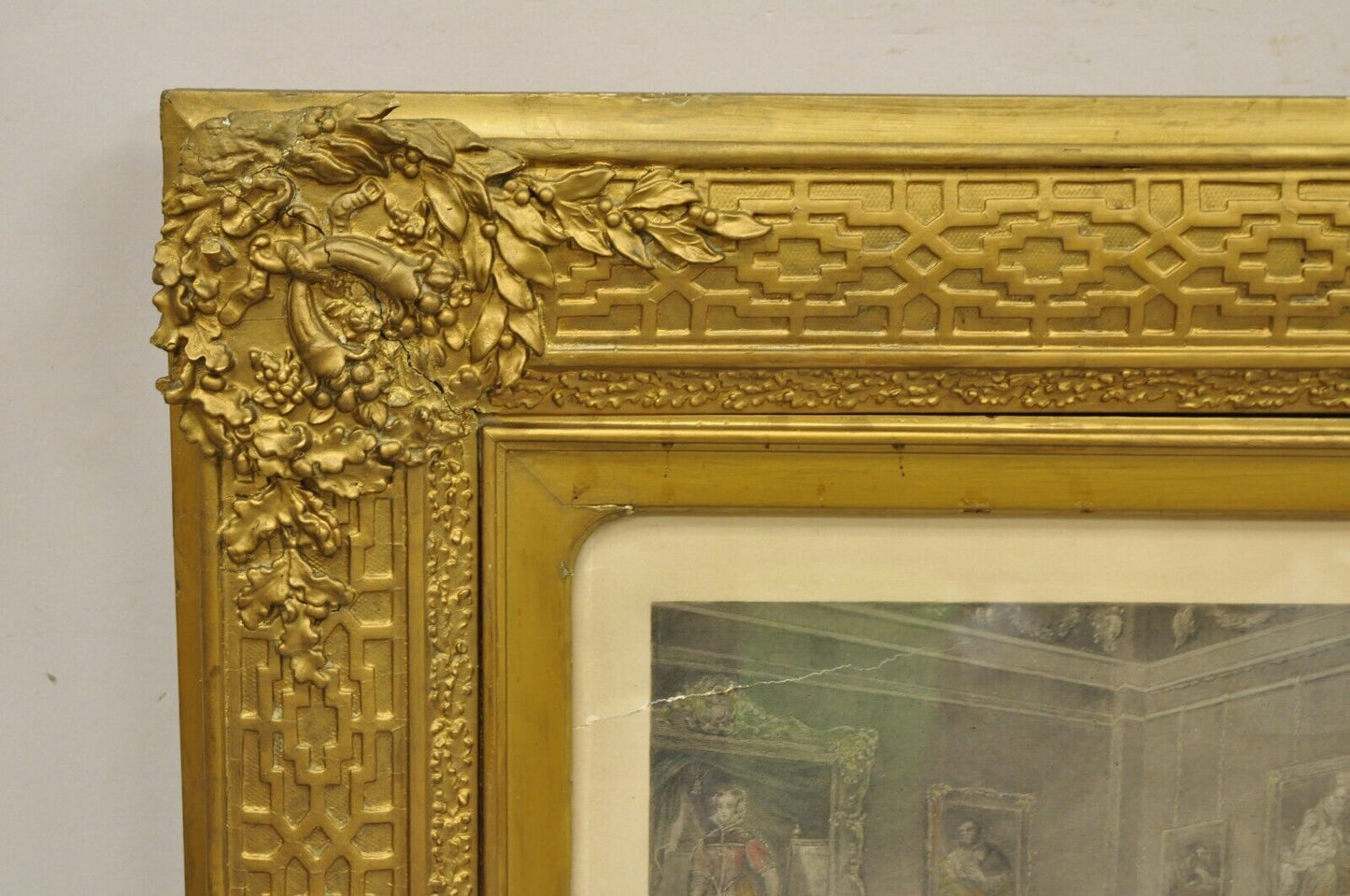 19th C. William Salter "The Waterloo Banquet at Apsley House" Framed Engraving