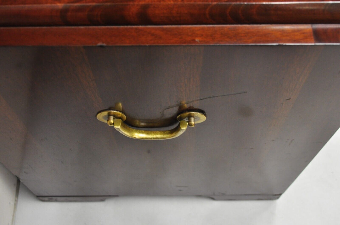 Vintage Thomasville Chinoiserie Mahogany Triple Dresser Tall Chest Highboy