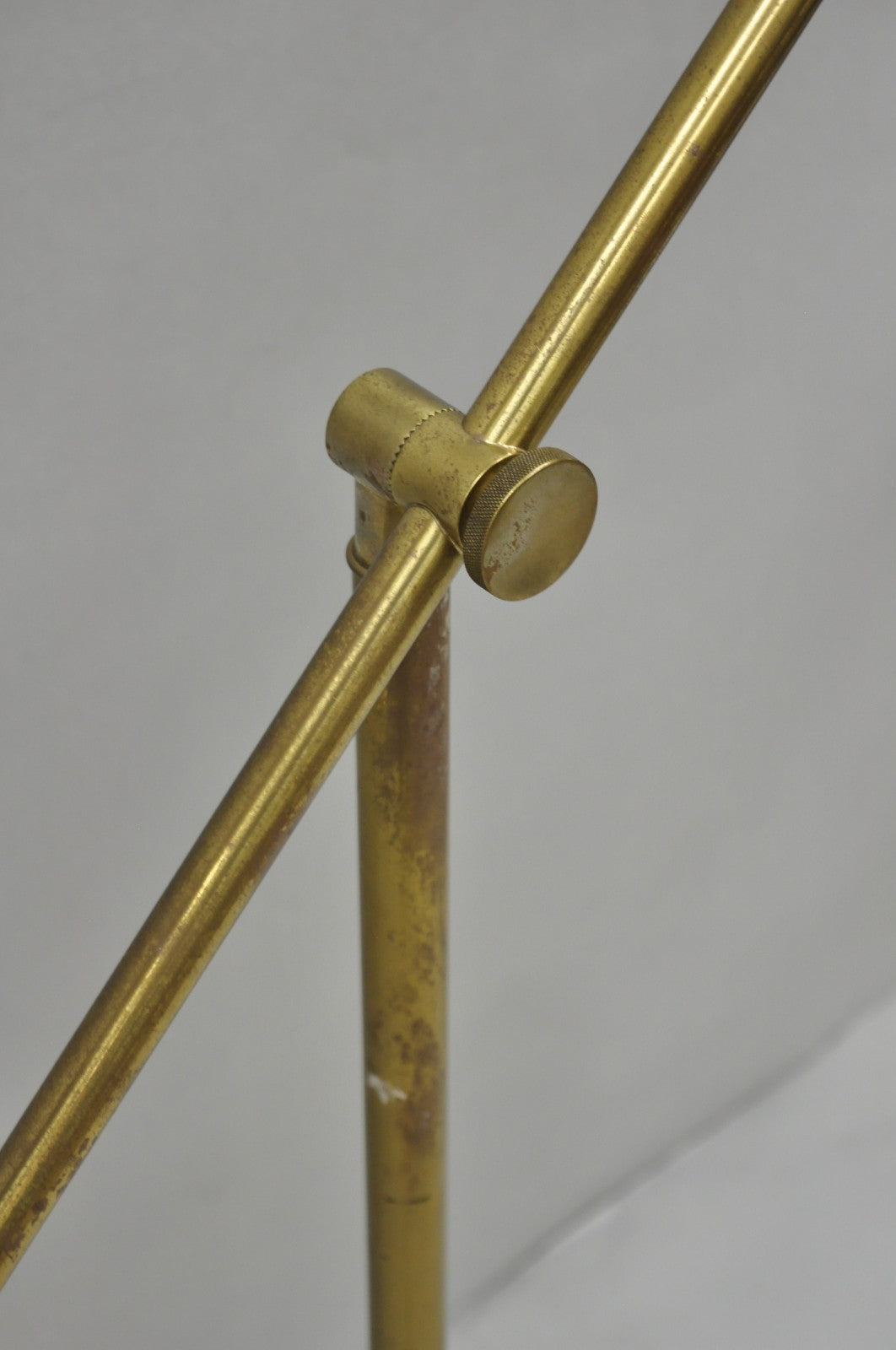 Vintage Frederick Cooper Mid Century Modern Brass Pharmacy Task Floor Lamp