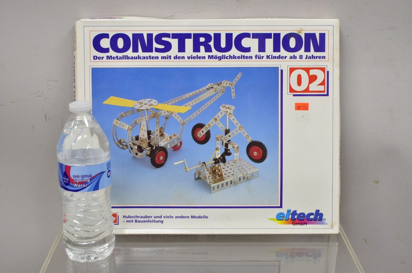 Vintage 1990s Eitech German Construction Model Erector Kit 02 Helicopter NOS