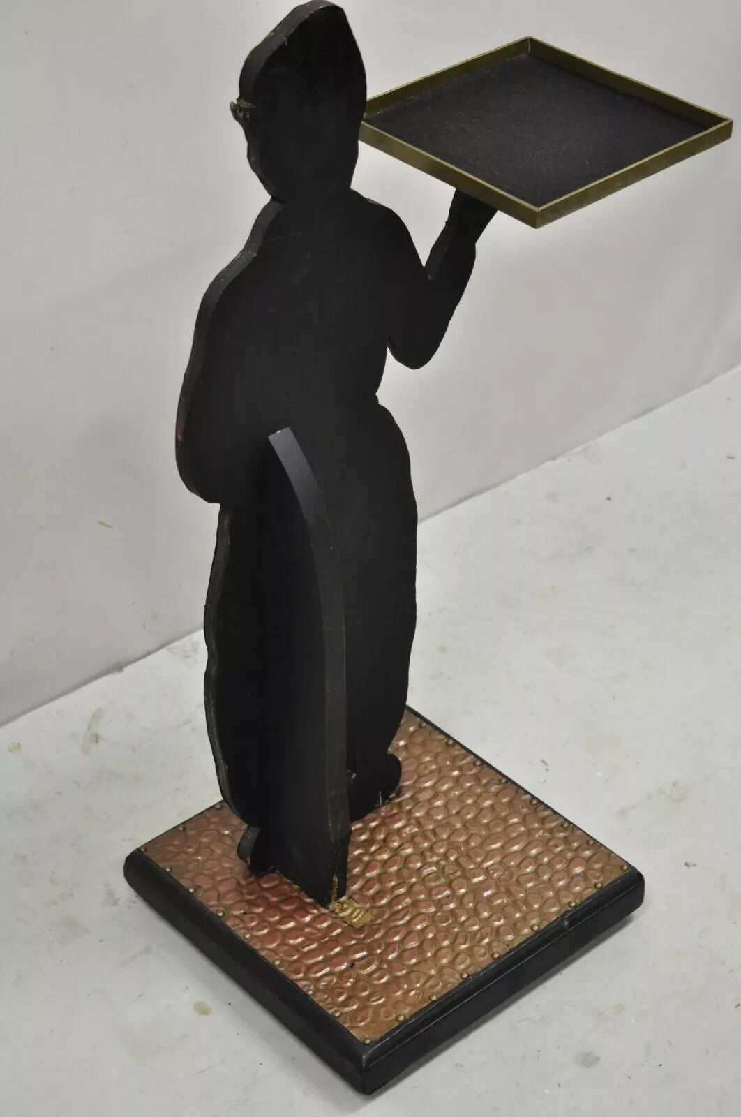 Vintage Copper Dutch Man Figure Entry Hall Key Change Trinket Dish Stand Holder
