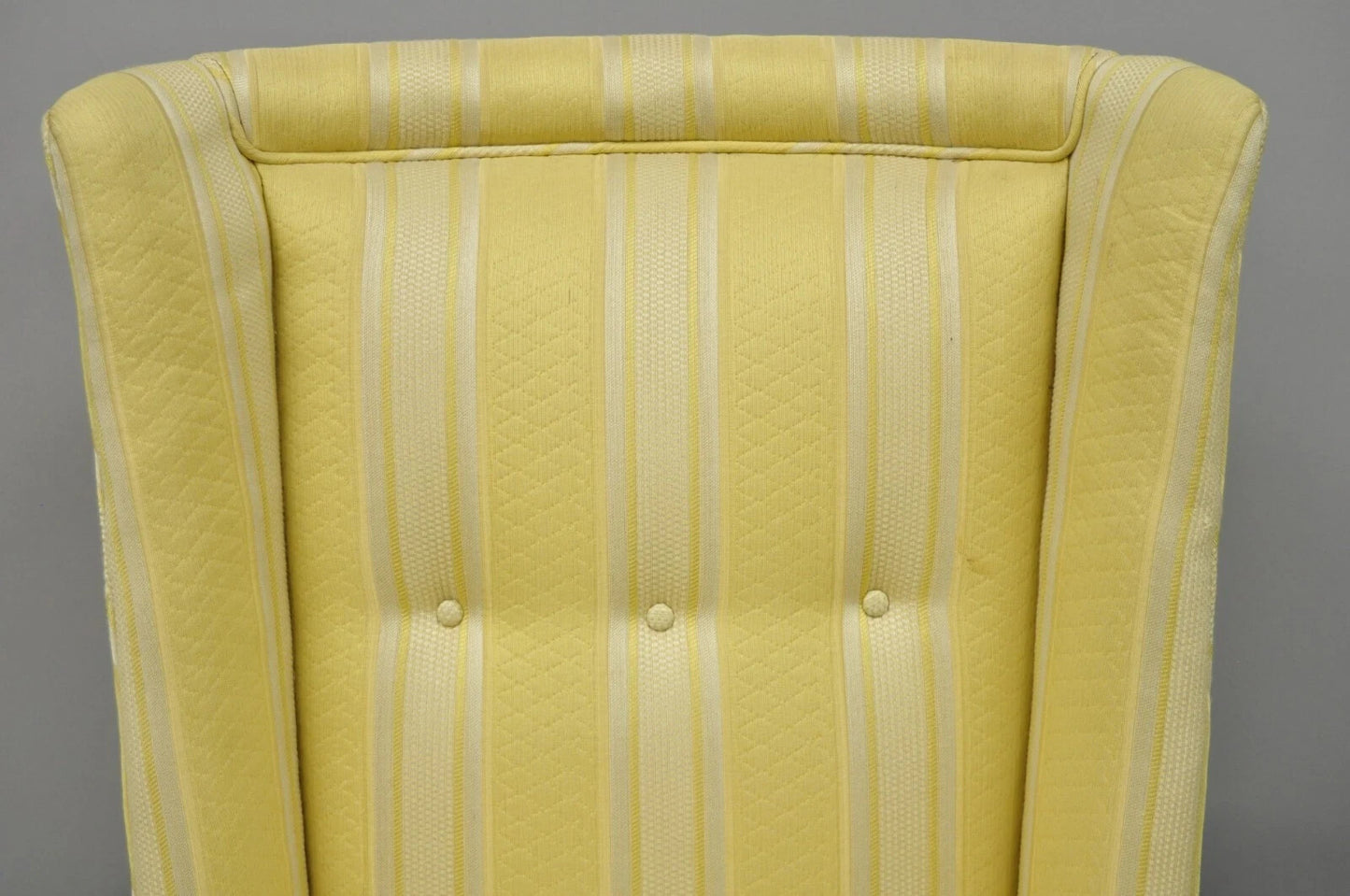 Paul Laszlo Mid Century Modern Upholstered Barrel Wing Back Slipper Lounge Chair