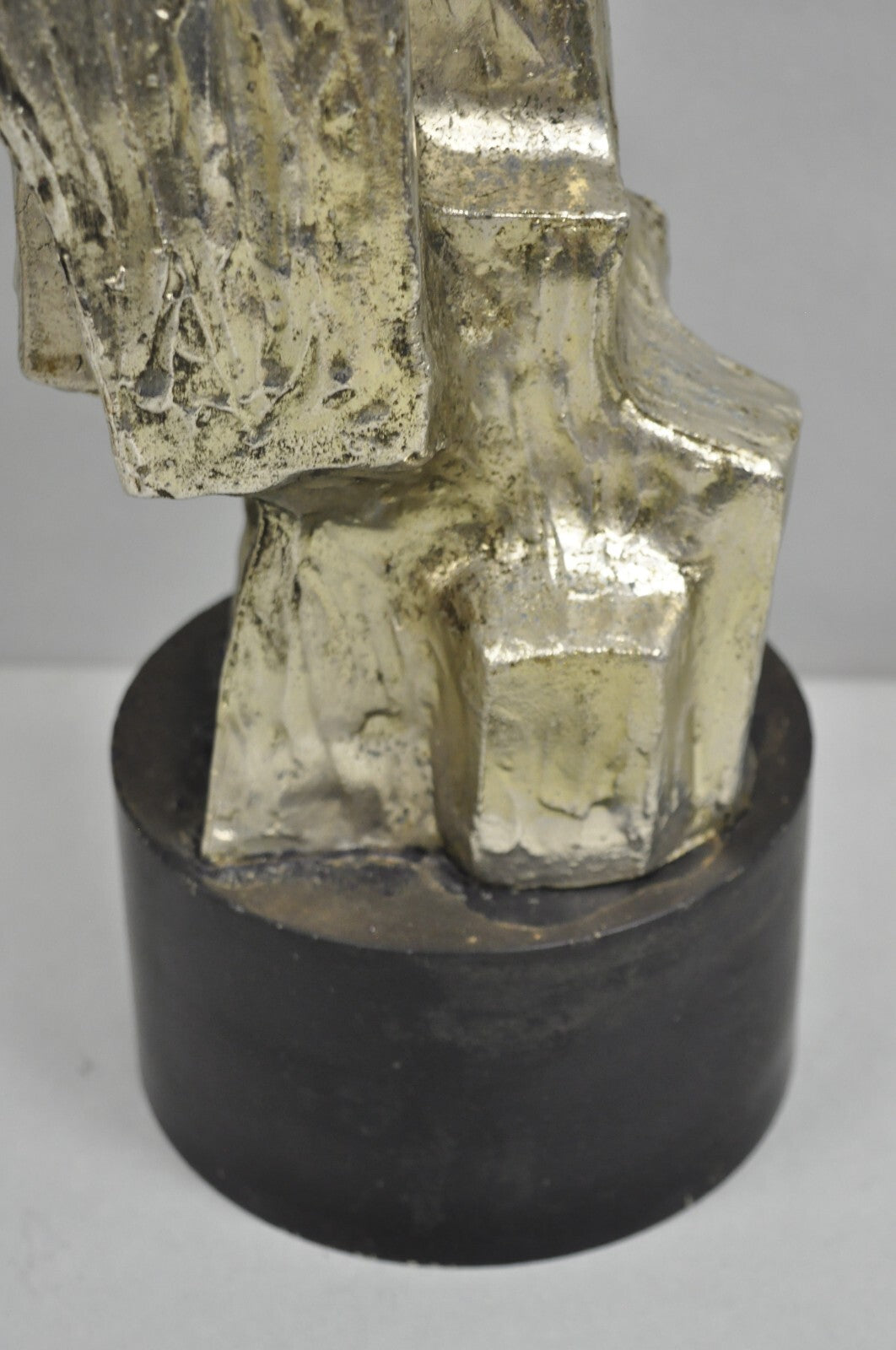 Vintage Richard Barr for Laurel Brutalist Mid Century Modern Metal Table Lamp