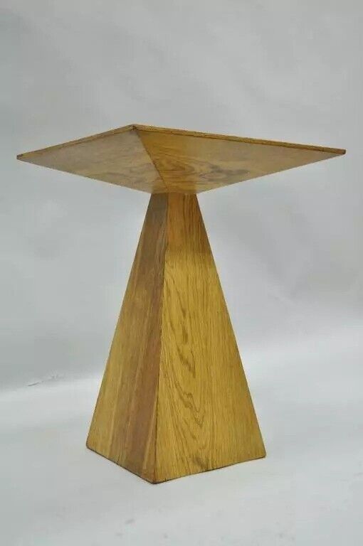 Harvey Probber attr. Mid-Century Modern Wenge Wood Pyramid Occasional Side Table