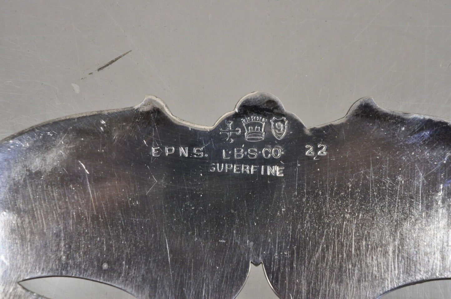 Vintage LBS Co Victorian Style Silver Plated Round Expandable Trivet