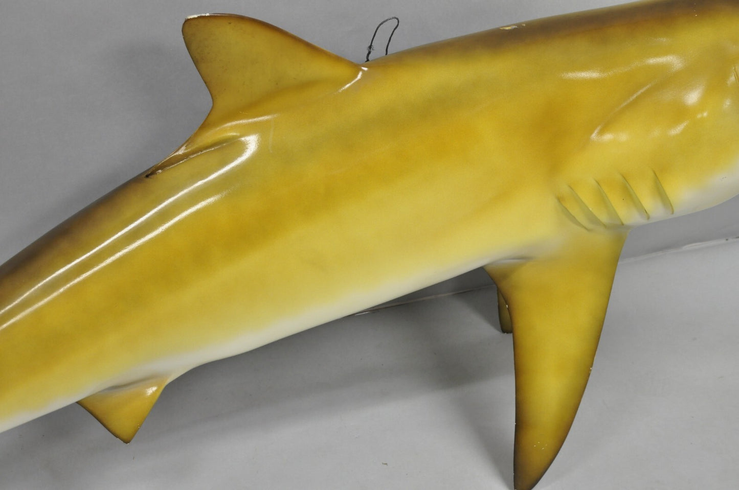 Vintage PFlueger 77" Large Fiberglass Mako Shark Replica Wall Mount Display