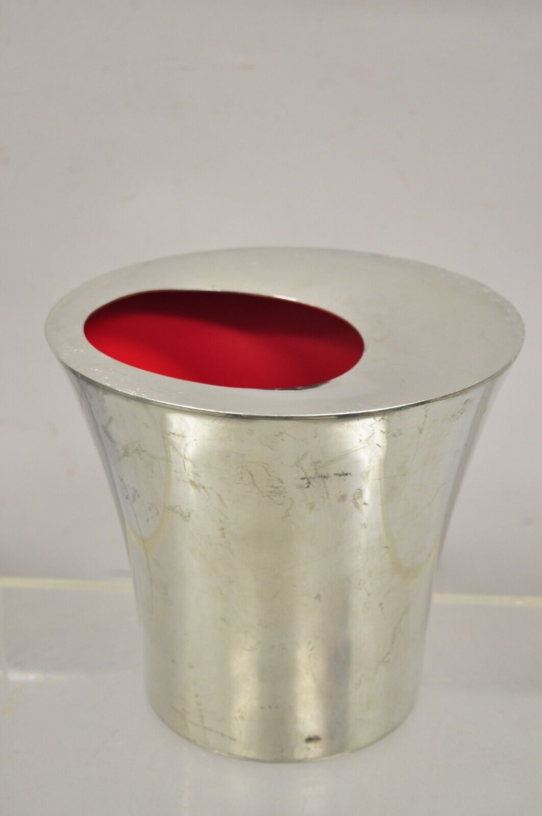Taittinger Reims French Polished Aluminum Champagne Chiller Ice Bucket by Etain