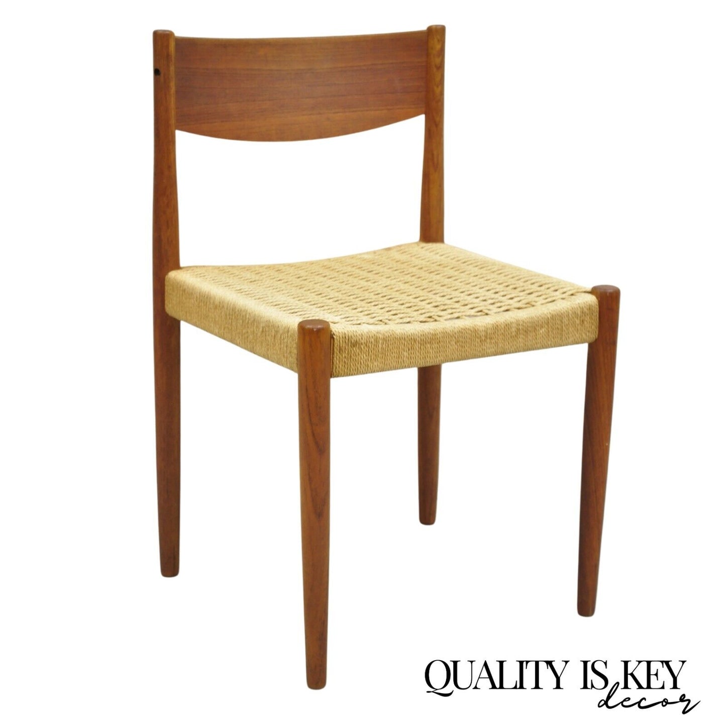 Poul Volther for Frem Røjle Mid Century Danish Modern Teak Dining Side Chair