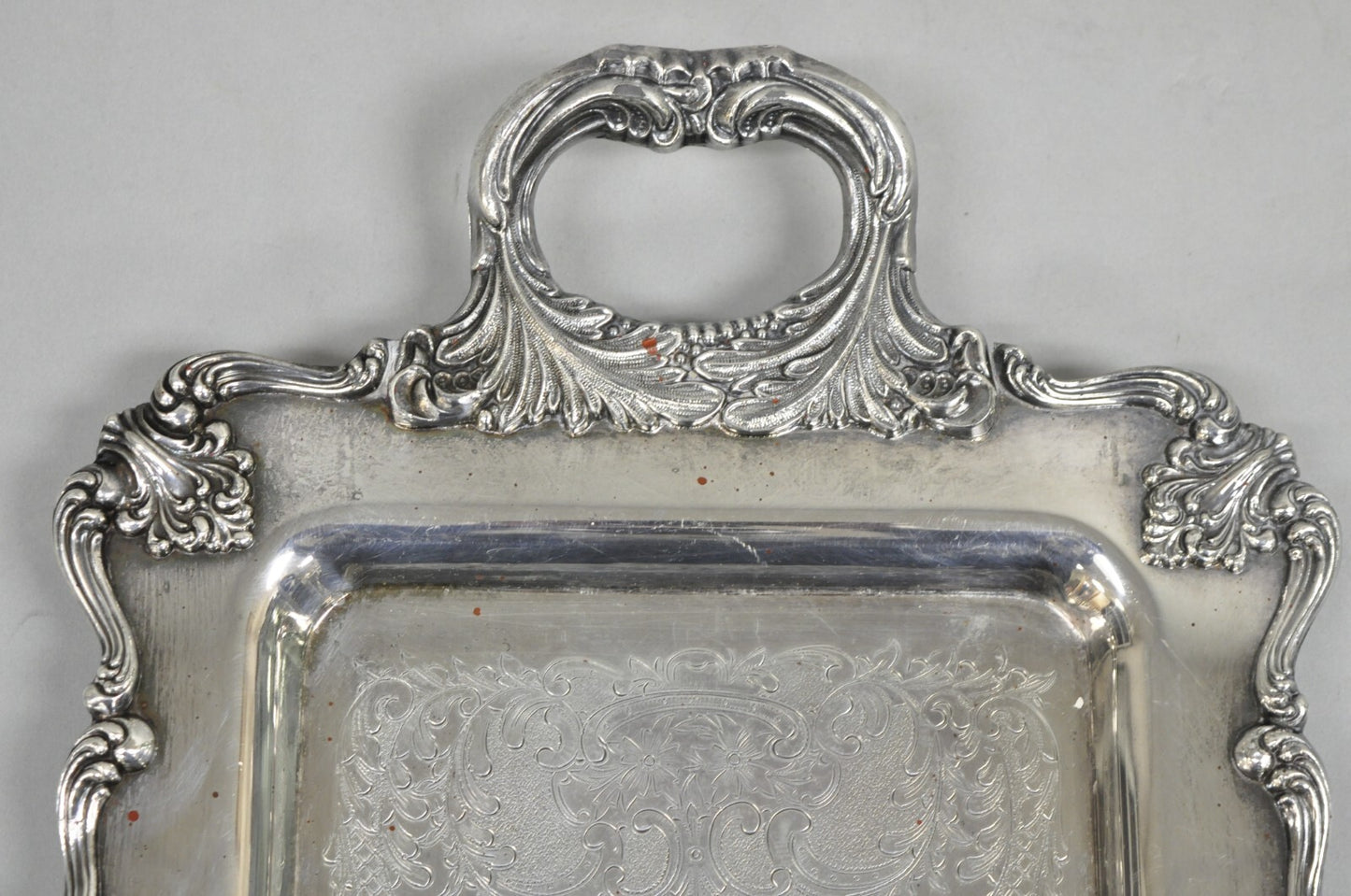 W&S Blackinton Victorian Silver Plated Narrow Serving Platter Dish Bar Tray