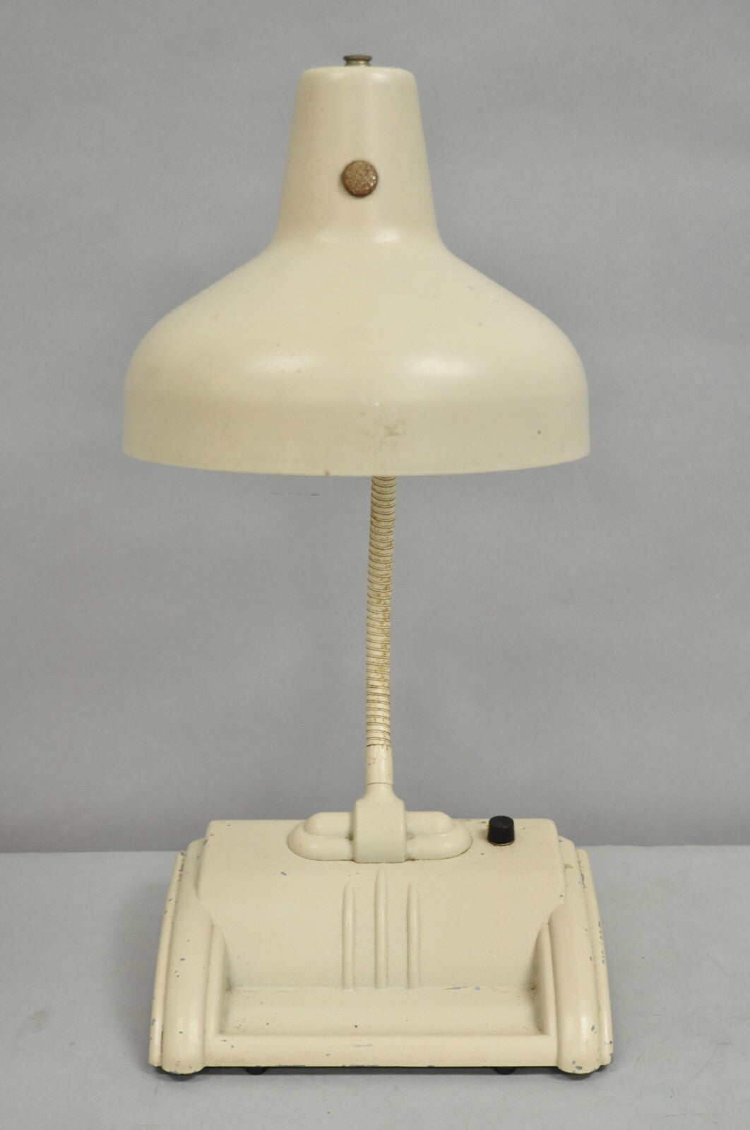 Vintage Acme Lite Beige Mid Century Modern Retro Adjustable Gooseneck Desk Lamp