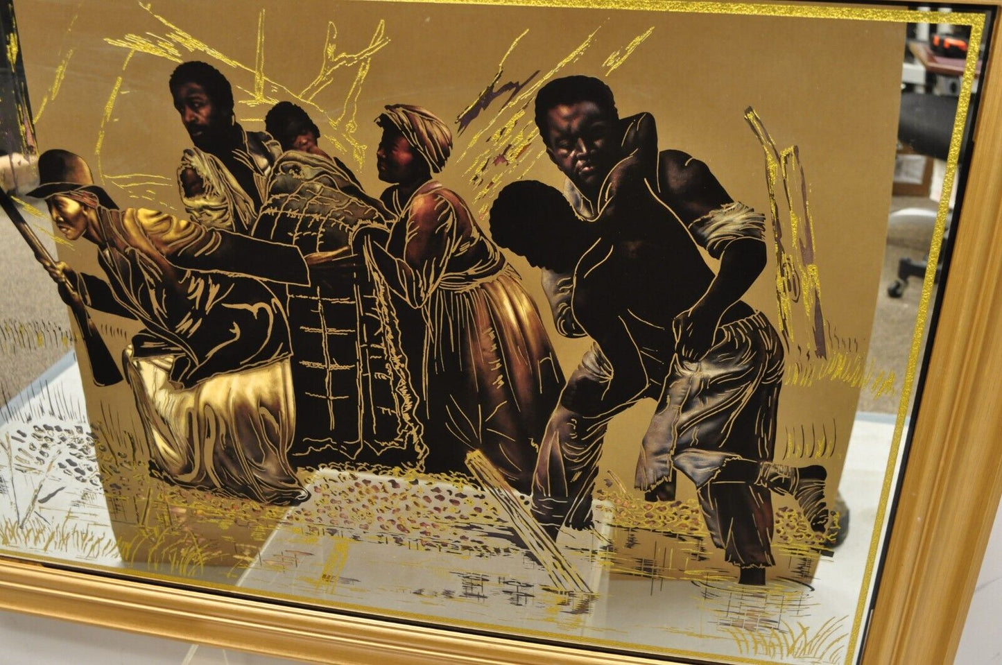 Harriet Tubman Underground Railroad Printed Wall Mirror Black History Decor