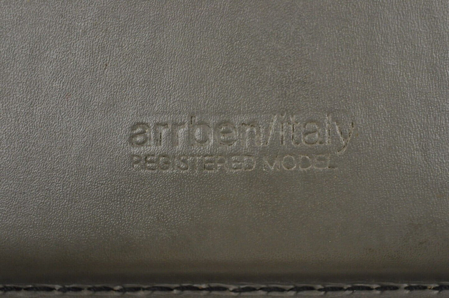 Vintage Arrben Italy Canasta Cantilever Gray Leather Italian Modern Chairs - 4
