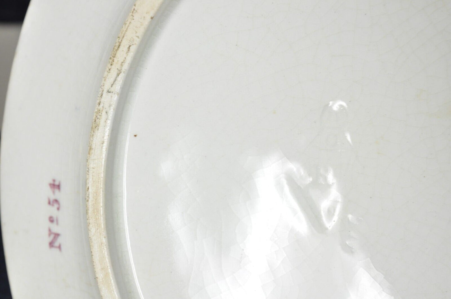 Antique English Ironstone Diamond Patent Covered Sauce Tureen with Underplate