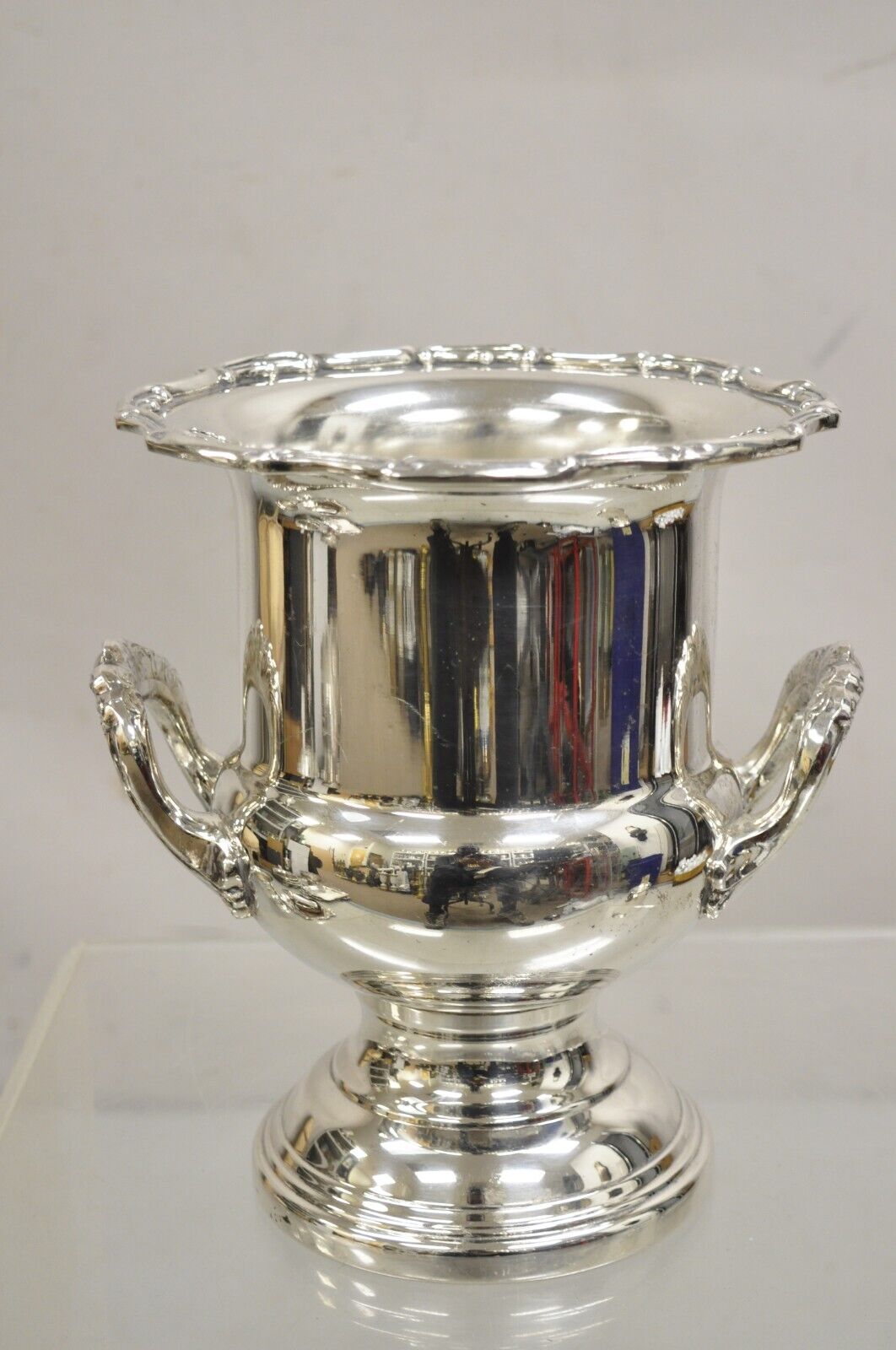 Vintage Leonard Victorian Silver Plated Trophy Cup Champagne Chiller Ice Bucket