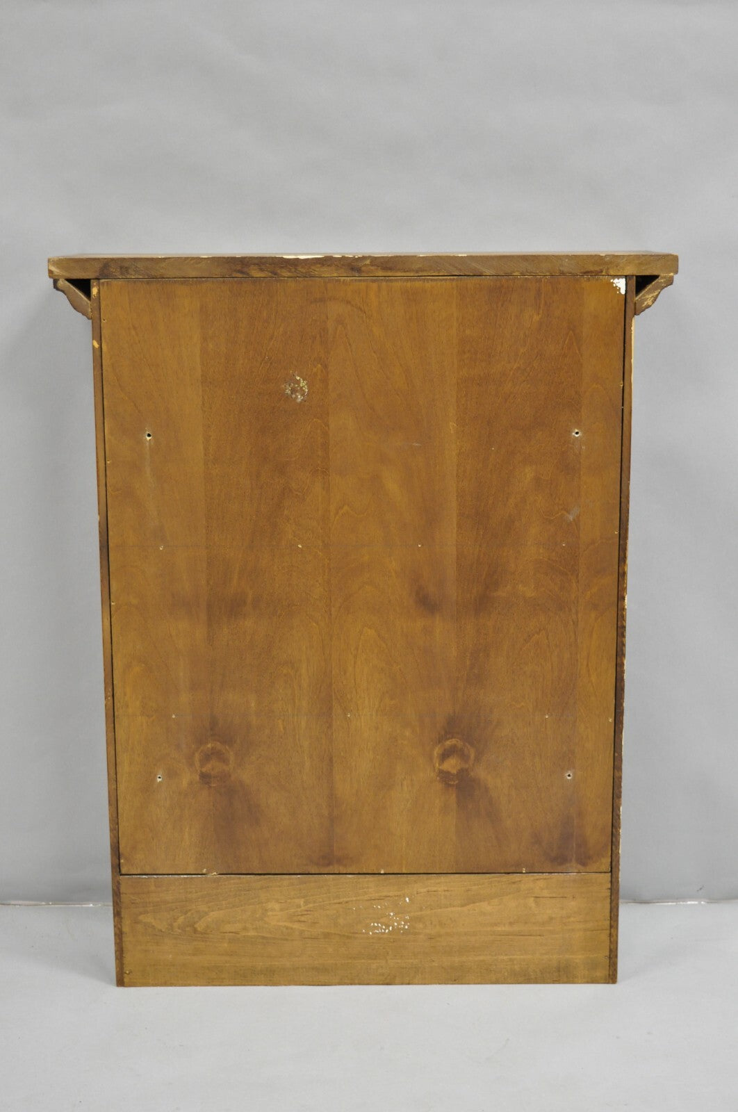 Vintage American Colonial Style Cherry Wood Wall Hanging Hutch Kitchen Cupboard