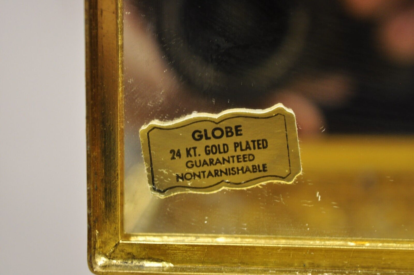 Vtg French Hollywood Regency Style Gold Filigree Vanity Jewelry Box by Globe