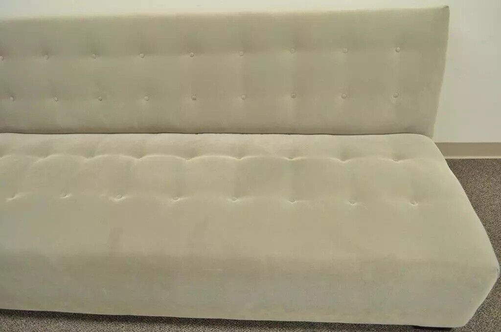 Crate & Barrel Mitchell Gold Modern Plus Armless Sofa Loveseat Couch 336-003T-20