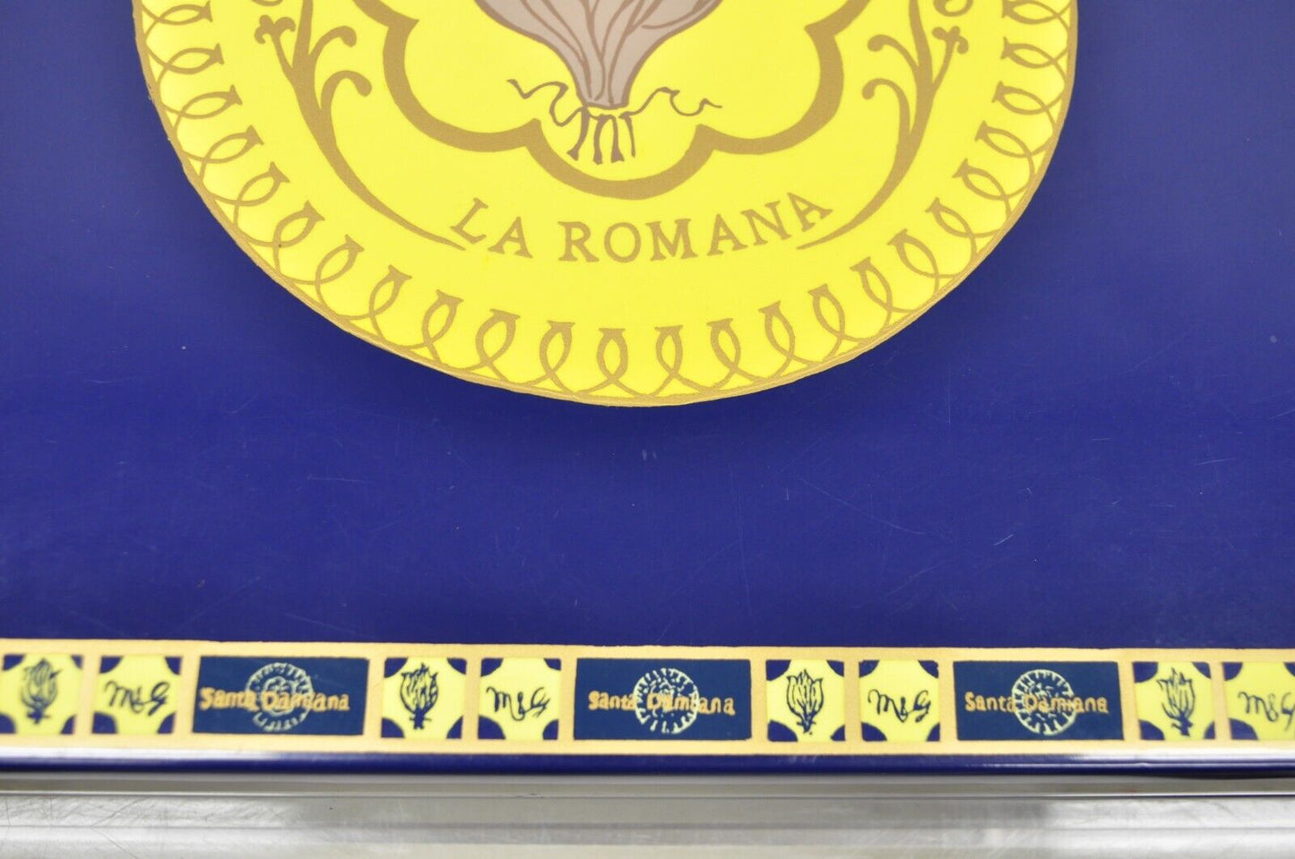 Santa Damiana La Romana Blue Lacquered Wood Cigar Humidor Box