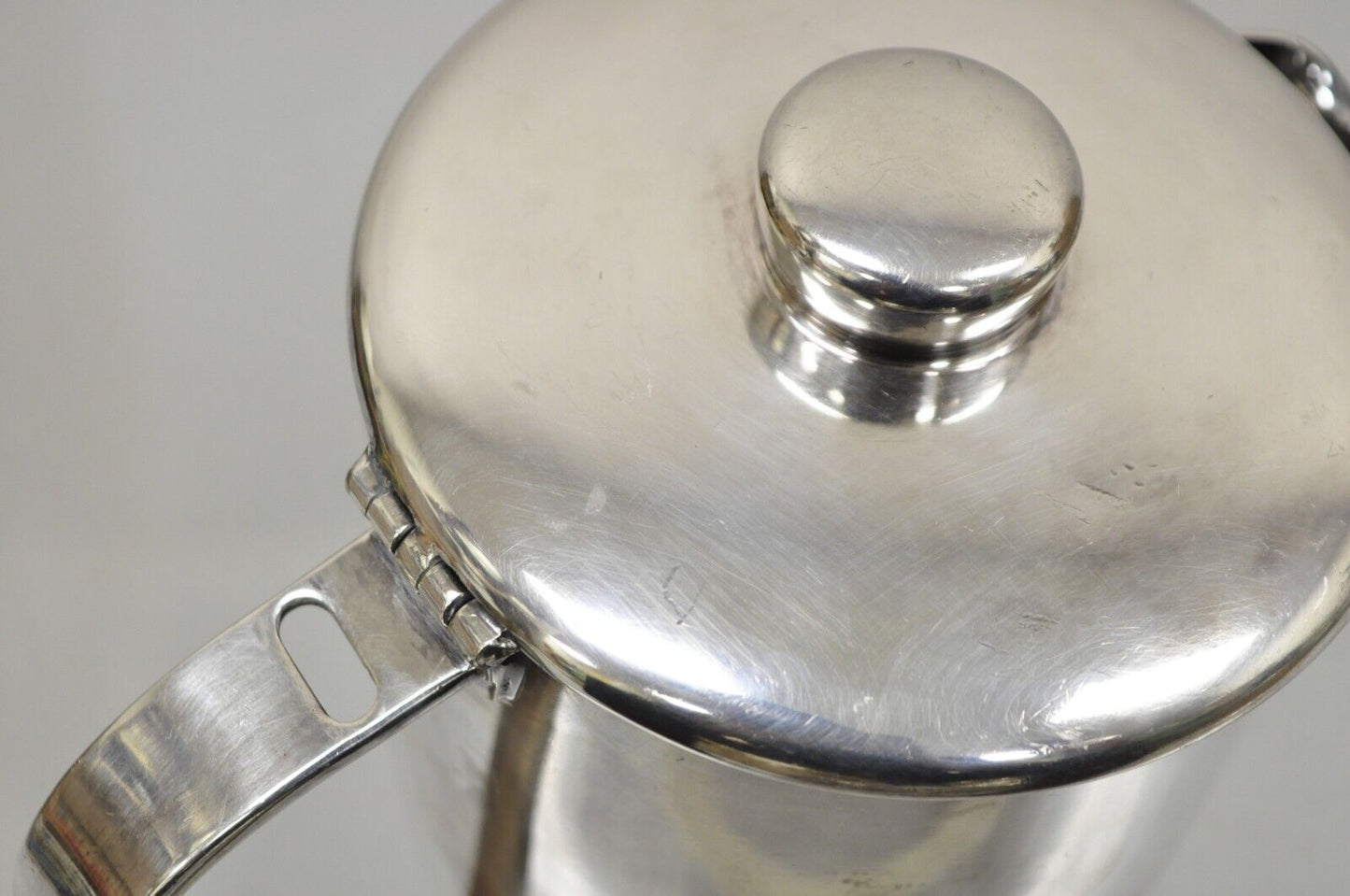 Vintage Oneida Sambonet Italy Silver Plated Modern Coffee Pot Water Pitcher