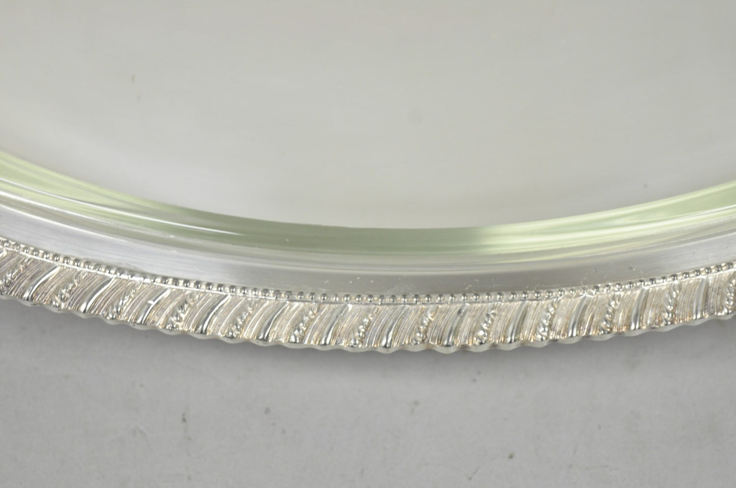 Antique Crown Silver Victorian Silver Plated Large Footed Serving Dish Platter