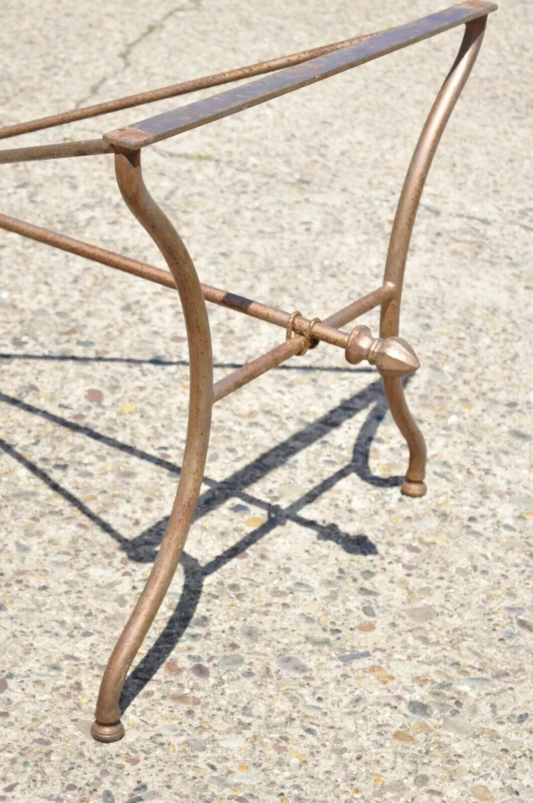 Vintage Italian Neoclassical Style Large Iron French Pastry Dining Table Base