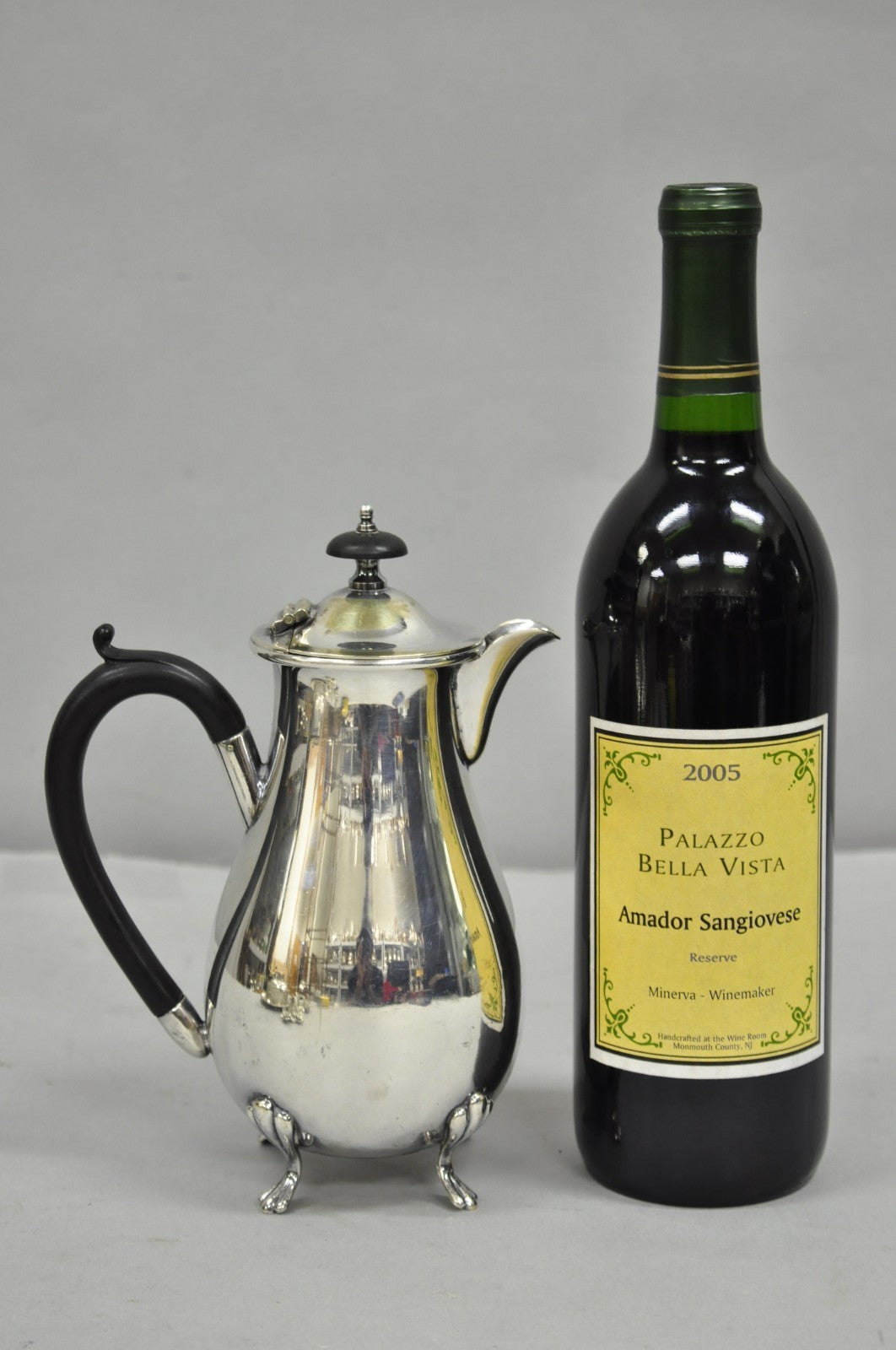 Vintage English Sheffield Victorian Silver Plated Small Coffee Tea Pot Creamer