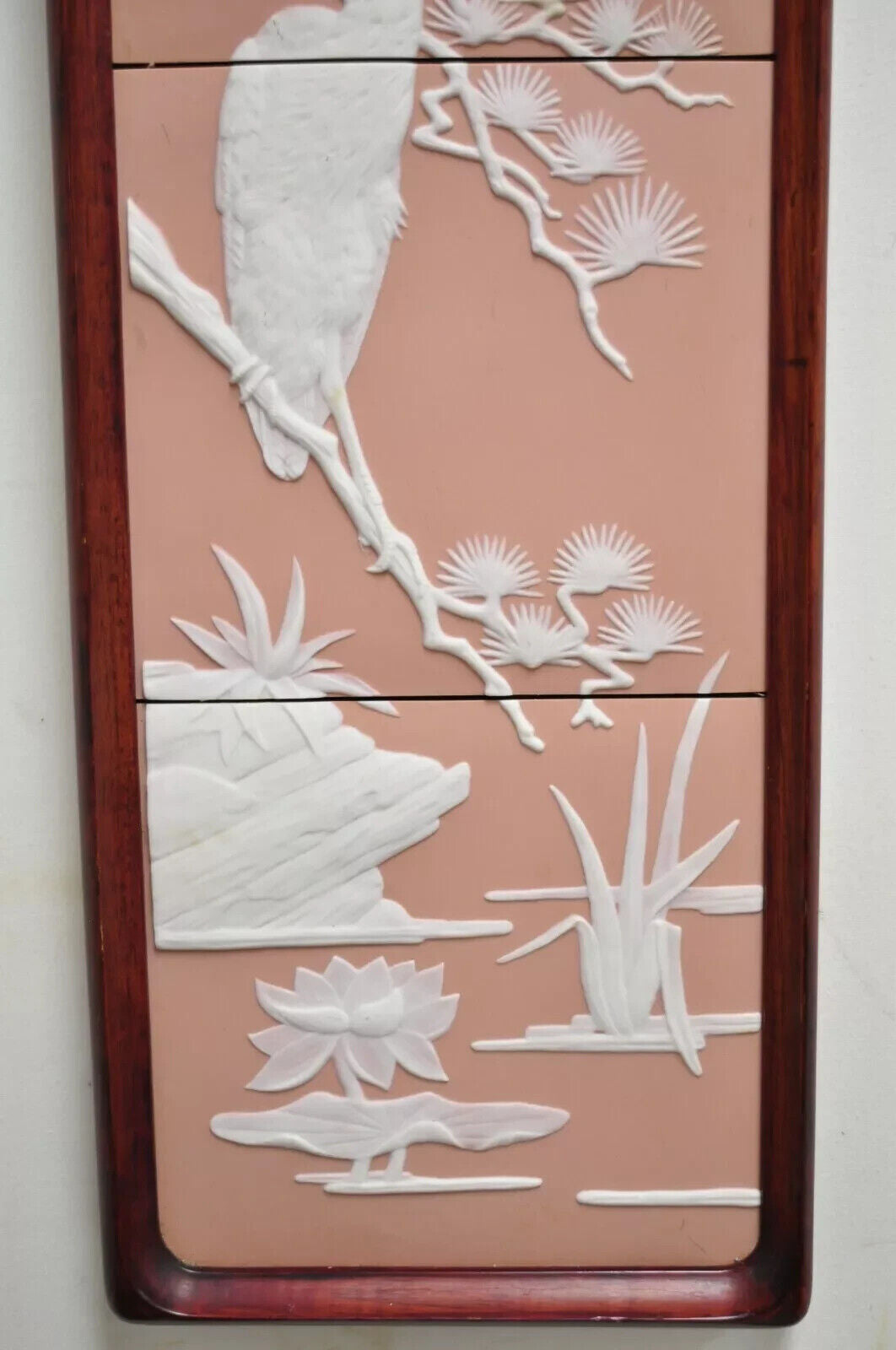 1986 Franklin Mint Parian Tranquil Waters Wall Art Birds by George McMonigle