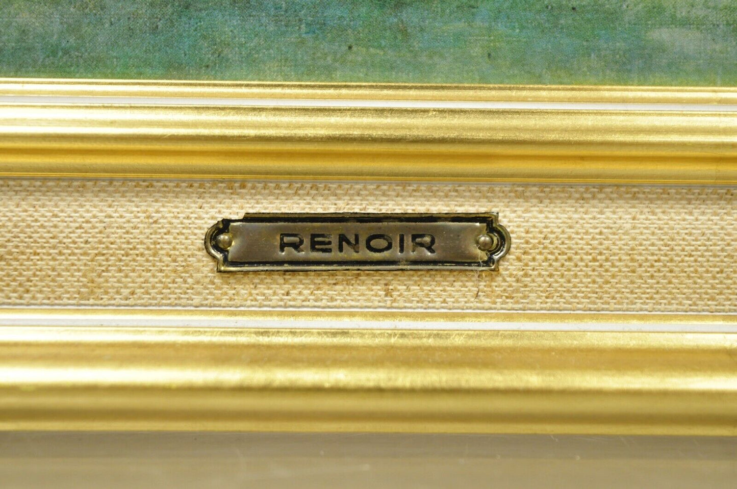 Helca Martele A La Main Hammered Enamel Painting Renoir Vue de Cagnes