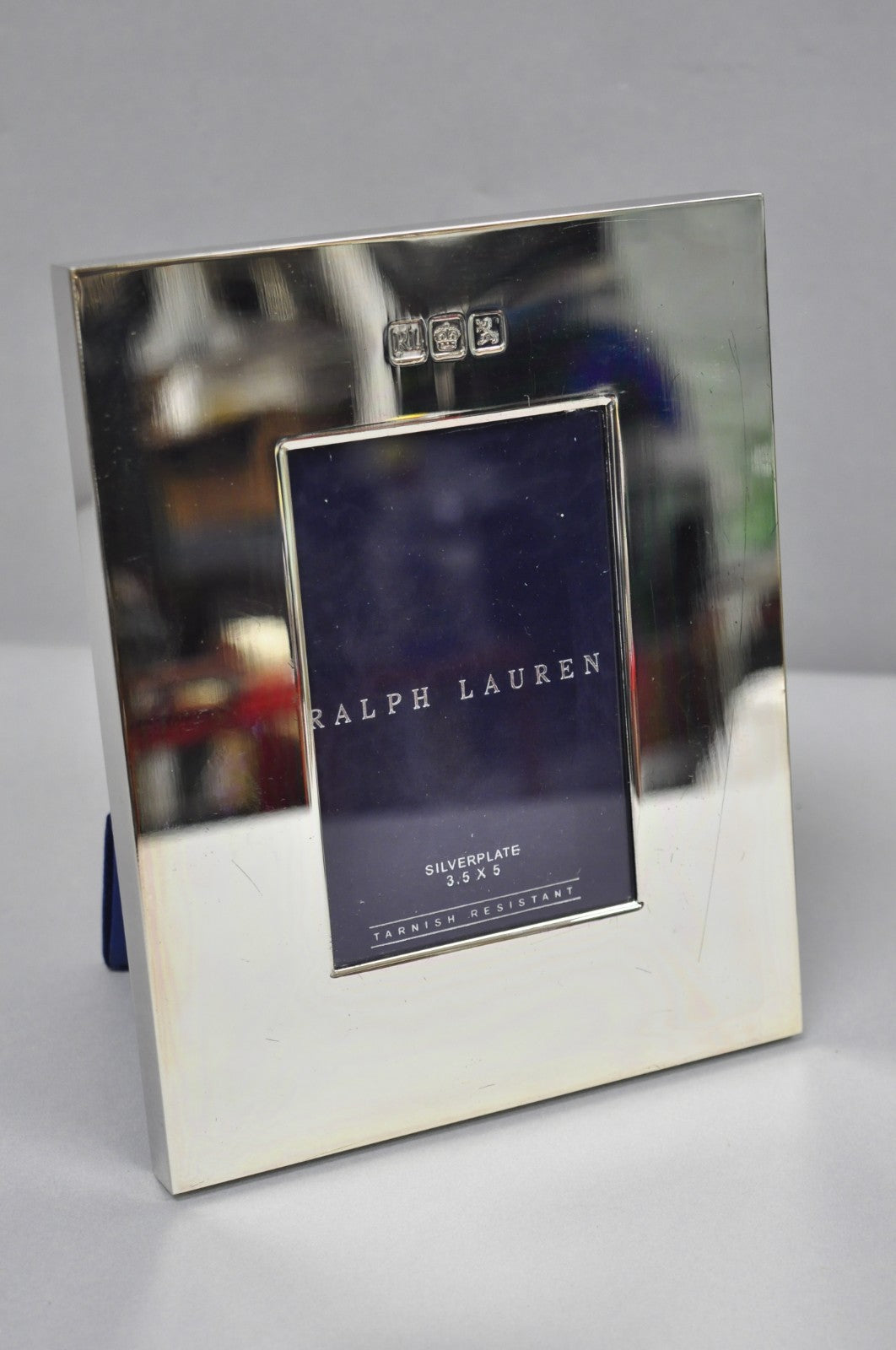Lauren Ralph Lauren Silver Plated Normandy Modern 3.5x5 Photo Picture Frame (B)