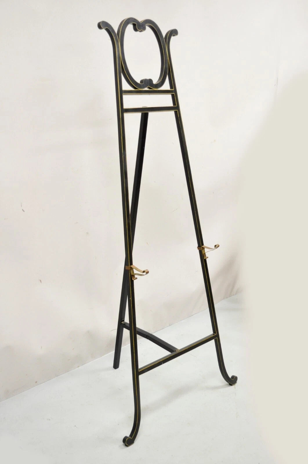 Vintage Victorian Aesthetic Movement Style Black Ebonized Art Painting Easel