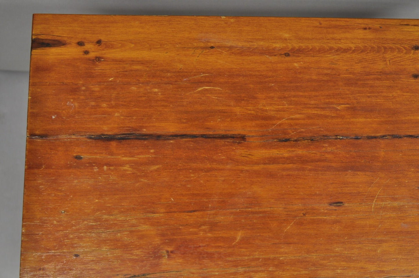 Antique American Colonial Cherry Wood One Drawer Nightstand Work Side Table