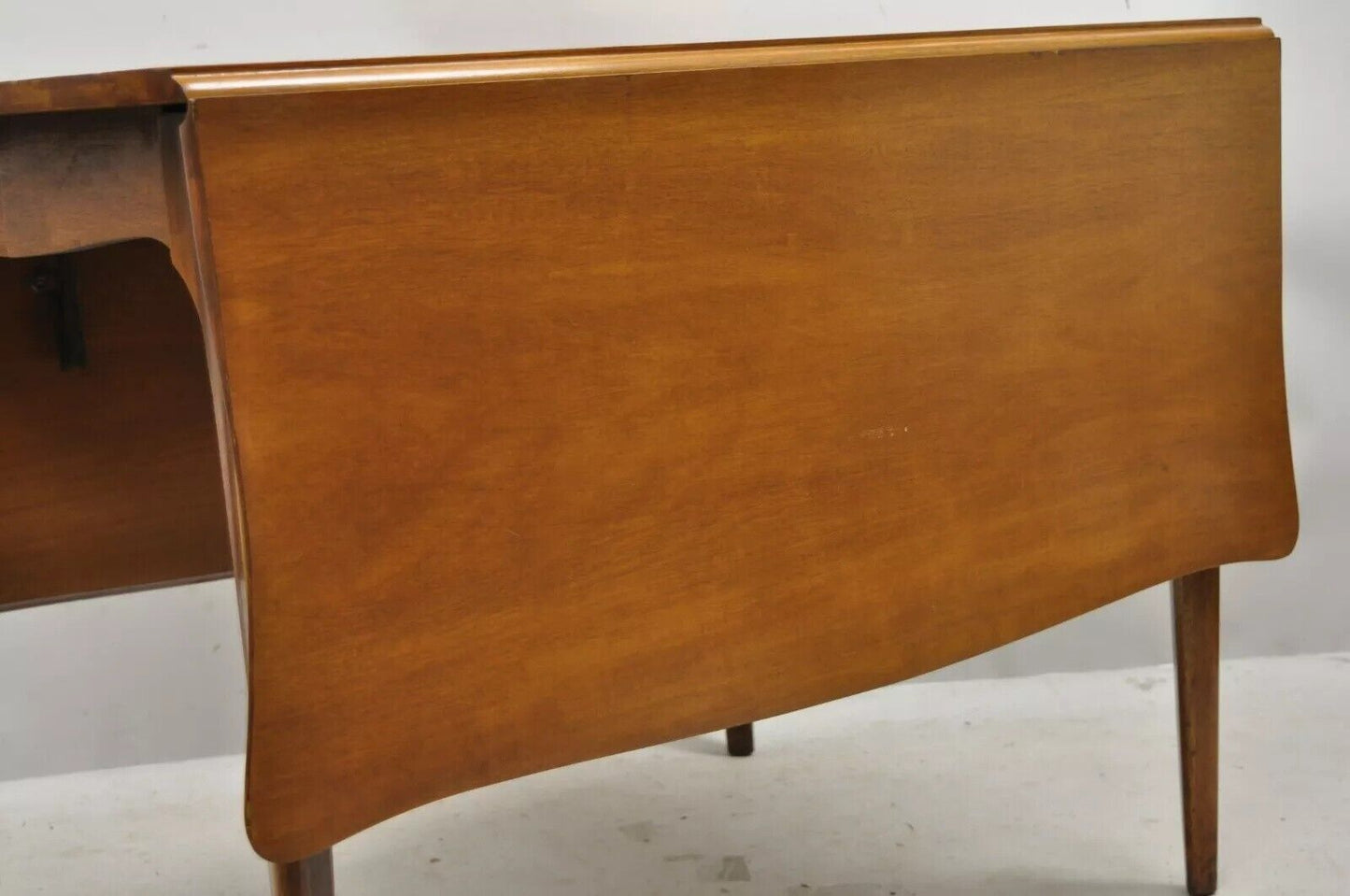 Vintage Drexel Dateline John Van Koert Mahogany Extension Dropleaf Dining Table