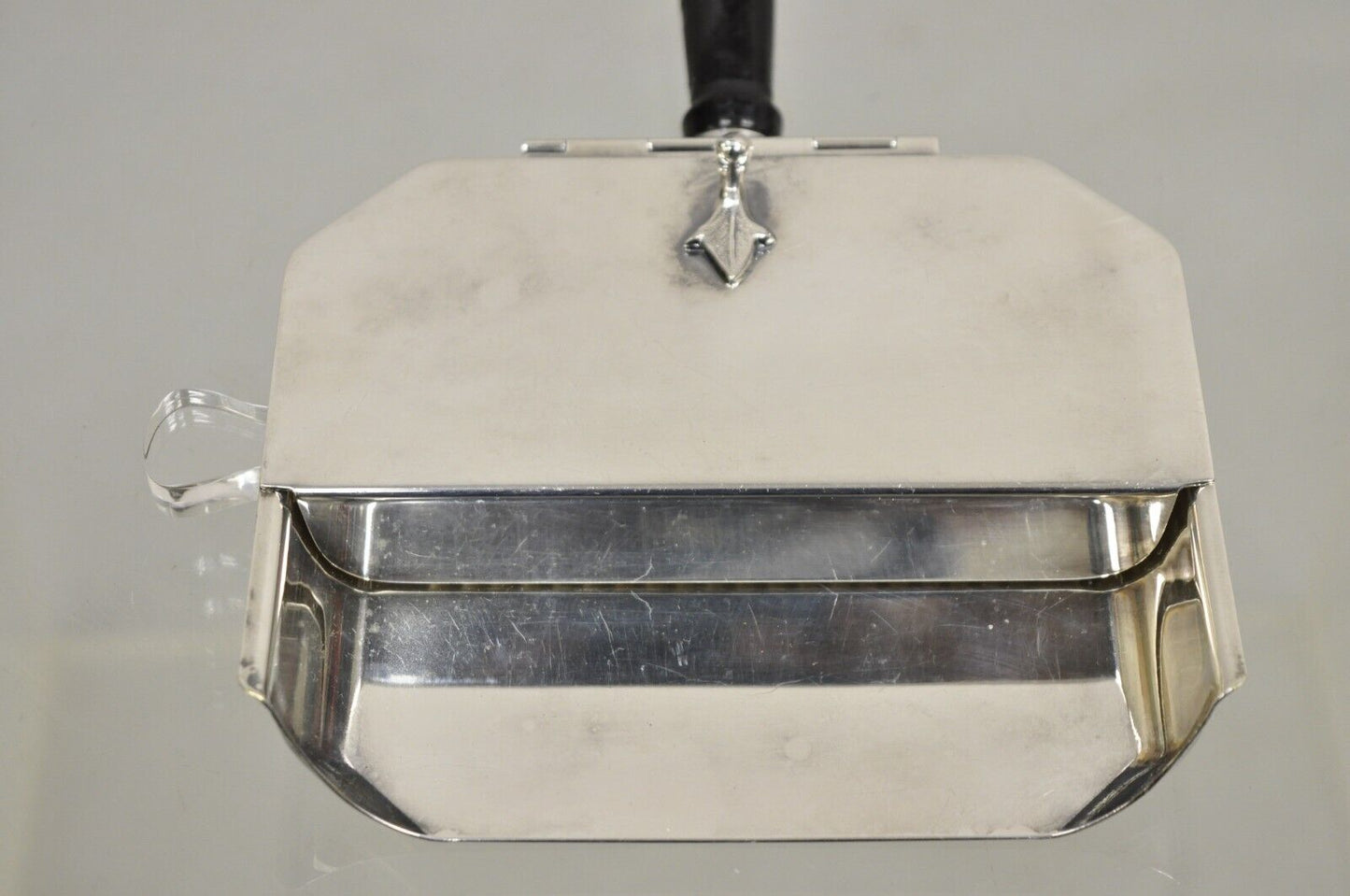 Sheffield Silver Co. USA Silver Plated Butlers Crumb Catcher Tray w/ Broom