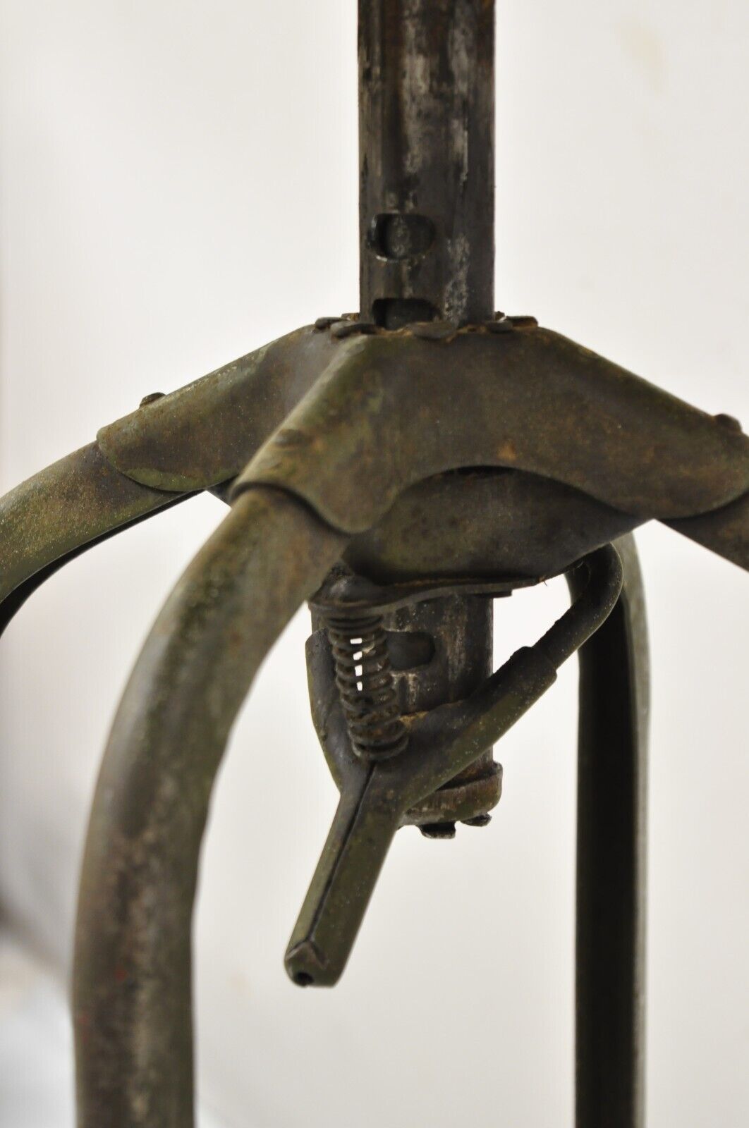 Vintage Industrial Toledo Metal Co Steel and Wooden Adjustable Drafting Stool