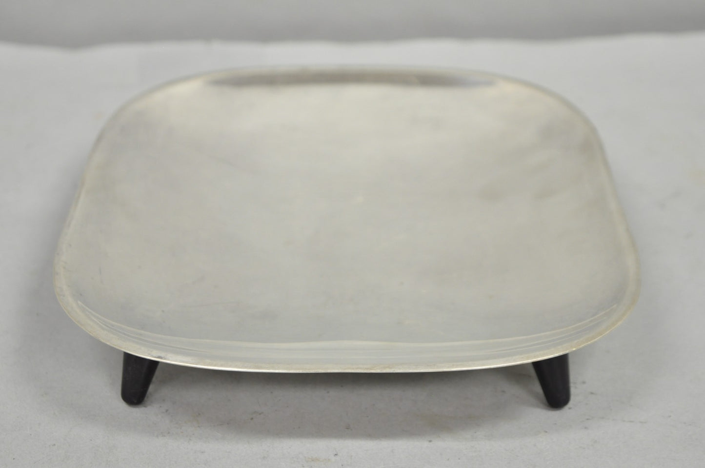 Vintage Mid Century Modern FB Rogers 5812 Silver Plated Footed Trinket Dish
