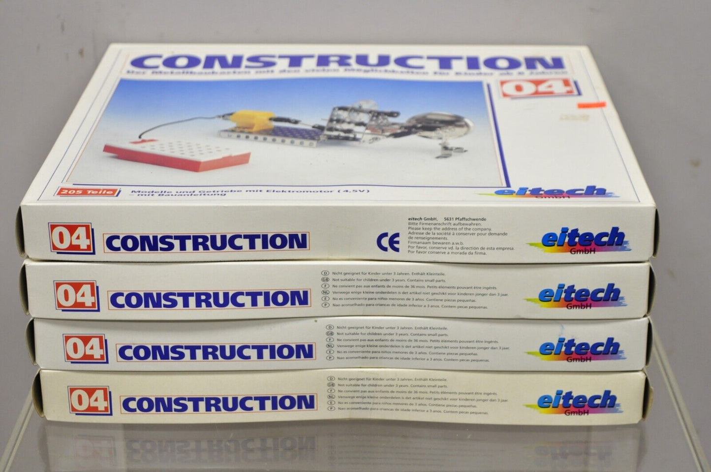 1990s Eitech German Construction Model Erector Kit 04 Gearbox w/ Electric Motor