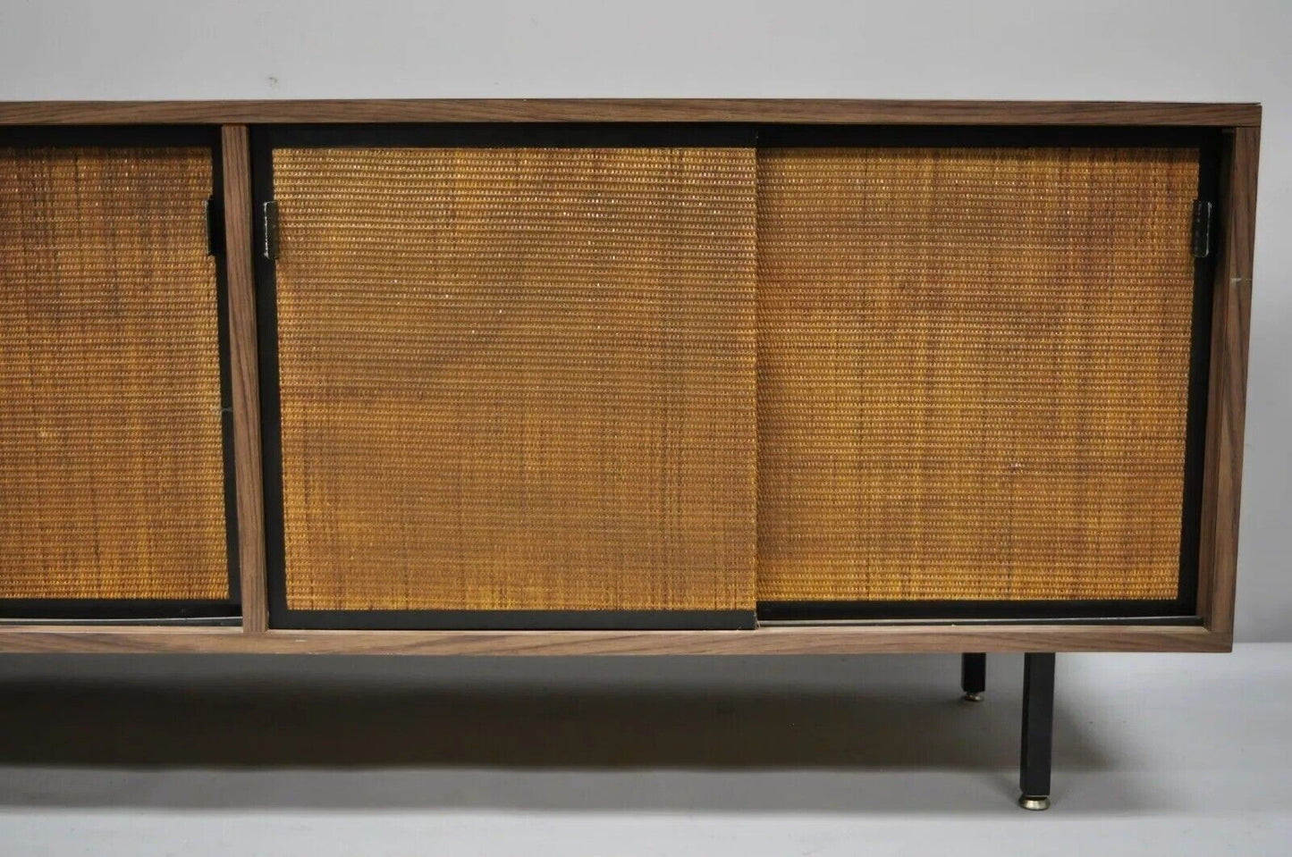 Vintage Mid Century Modern Laminate Formica Case 72" Credenza Cabinet Buffet
