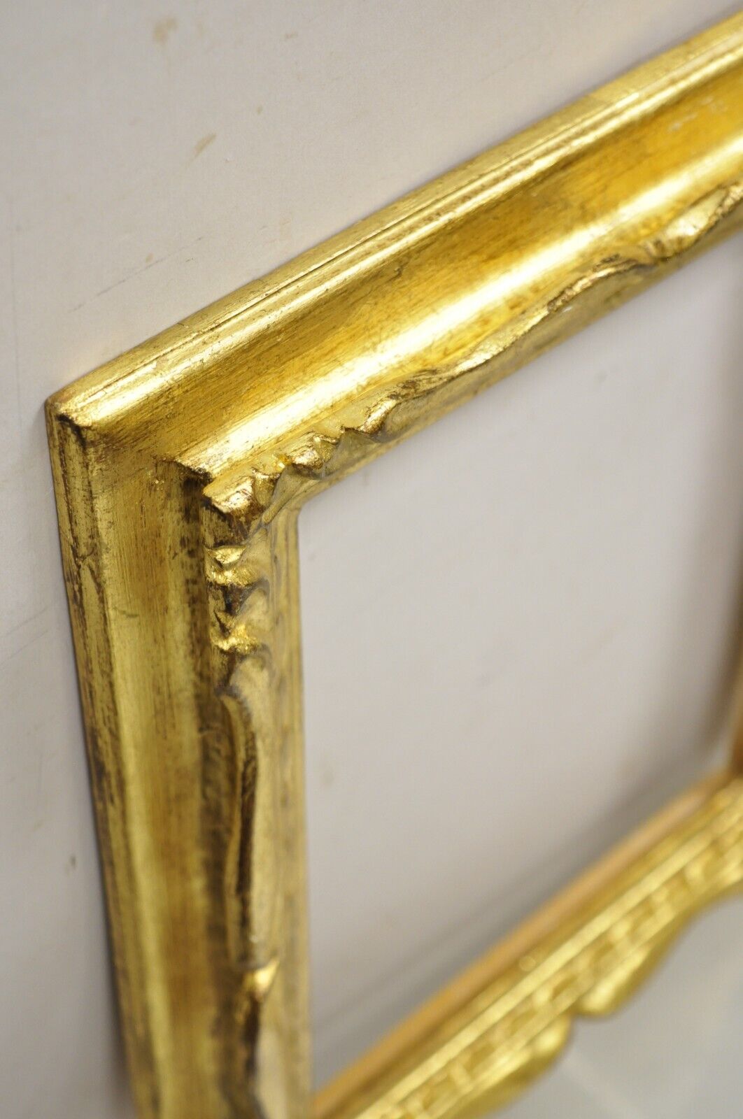 Italian Hollywood Regency Gold Gilt Wood Art Picture Frame 14x12 NOS - Multiple