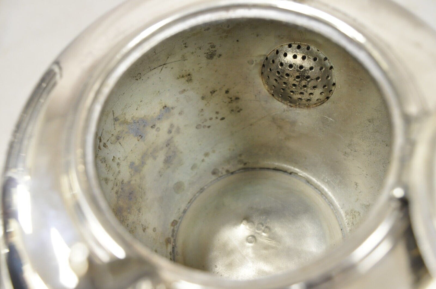 Antique Reed & Barton 1866 Silver Plated Victorian Tilting Tea Pot on Stand