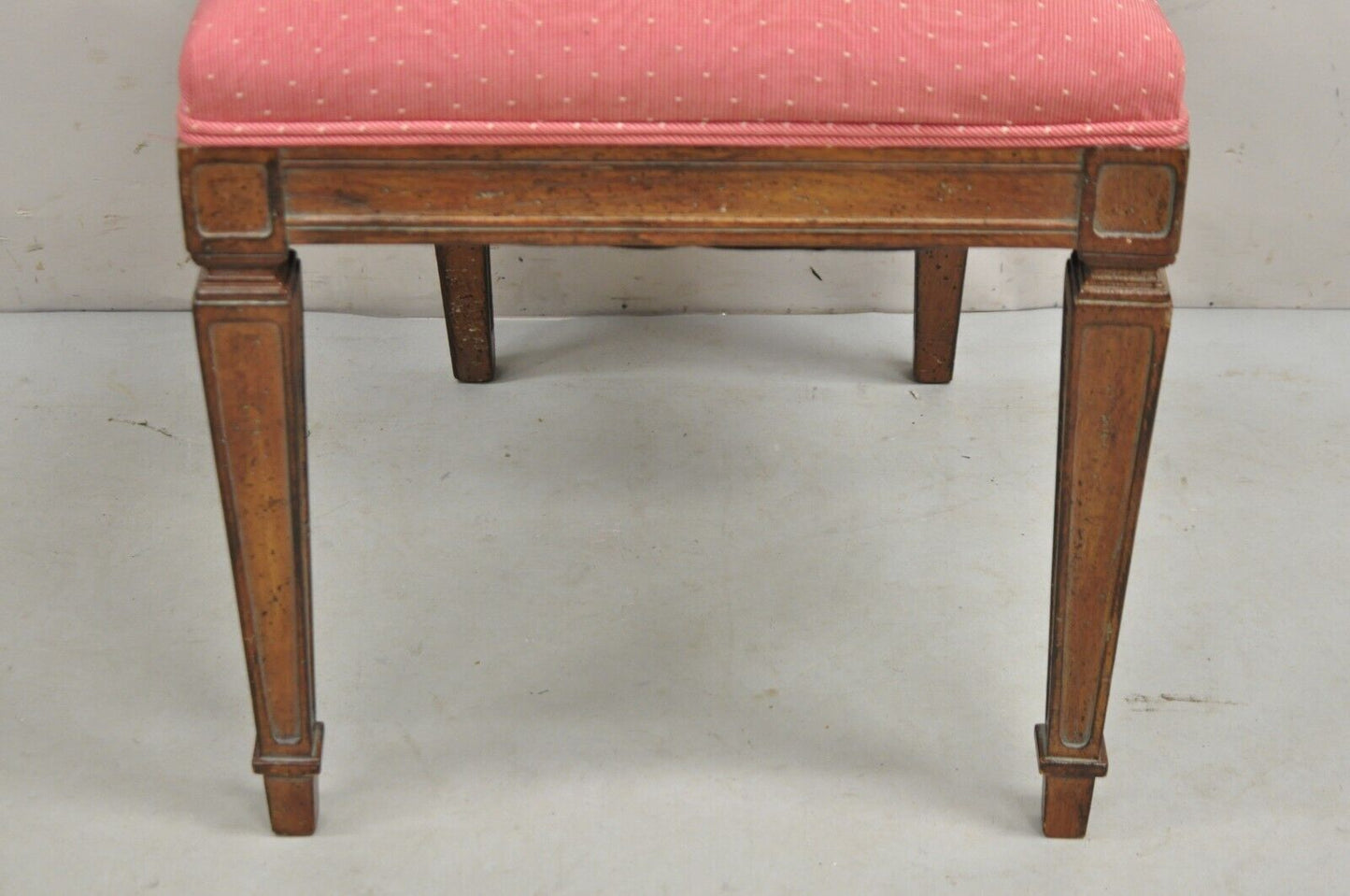 Vintage Italian Hollywood Regency Pretzel Back Walnut Dining Chairs - Set of 6