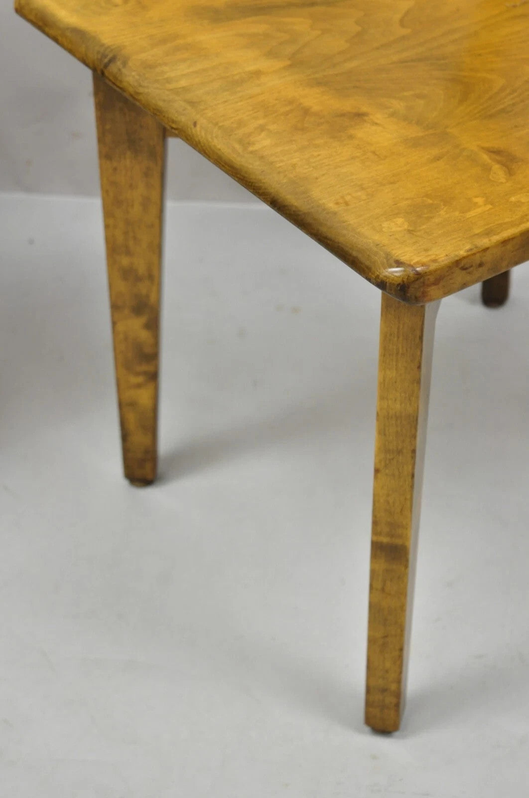 Vintage Gunlocke Mid Century Modern Maple Wood Side Chairs - a Pair
