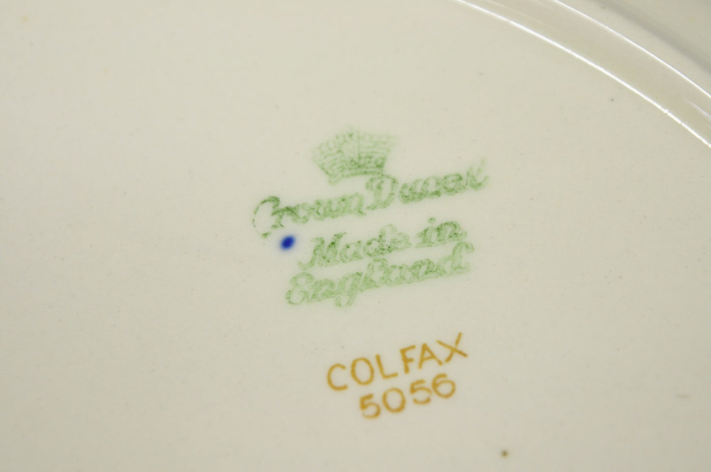Antique Crown Ducal England Colfax English Regency Cobalt Blue & Gold 41 Pcs